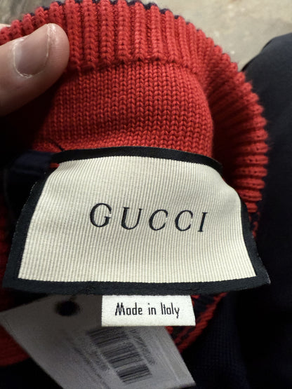 Gucci All Over Polo Navy Used Small