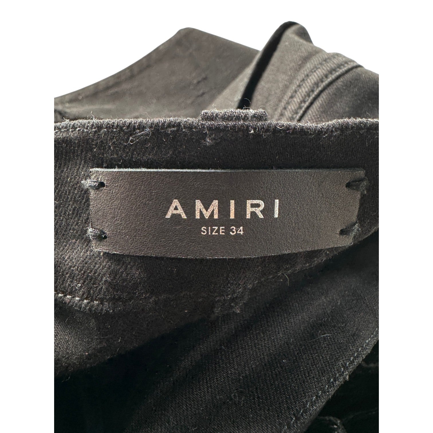 Amiri Ripped Thrasher Black Jeans