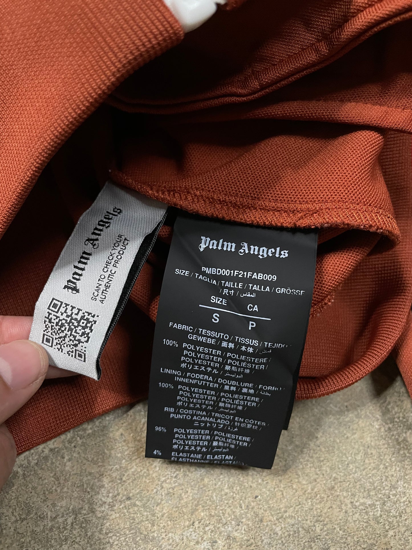 Palm Angels Zip Up Missoni Burnt Orange Small Used