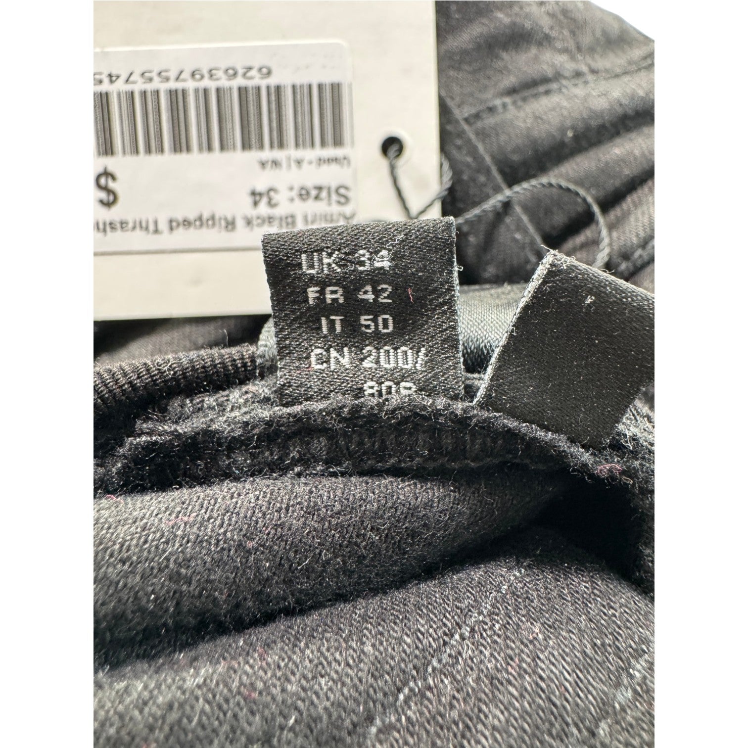 Amiri Ripped Thrasher Black Jeans