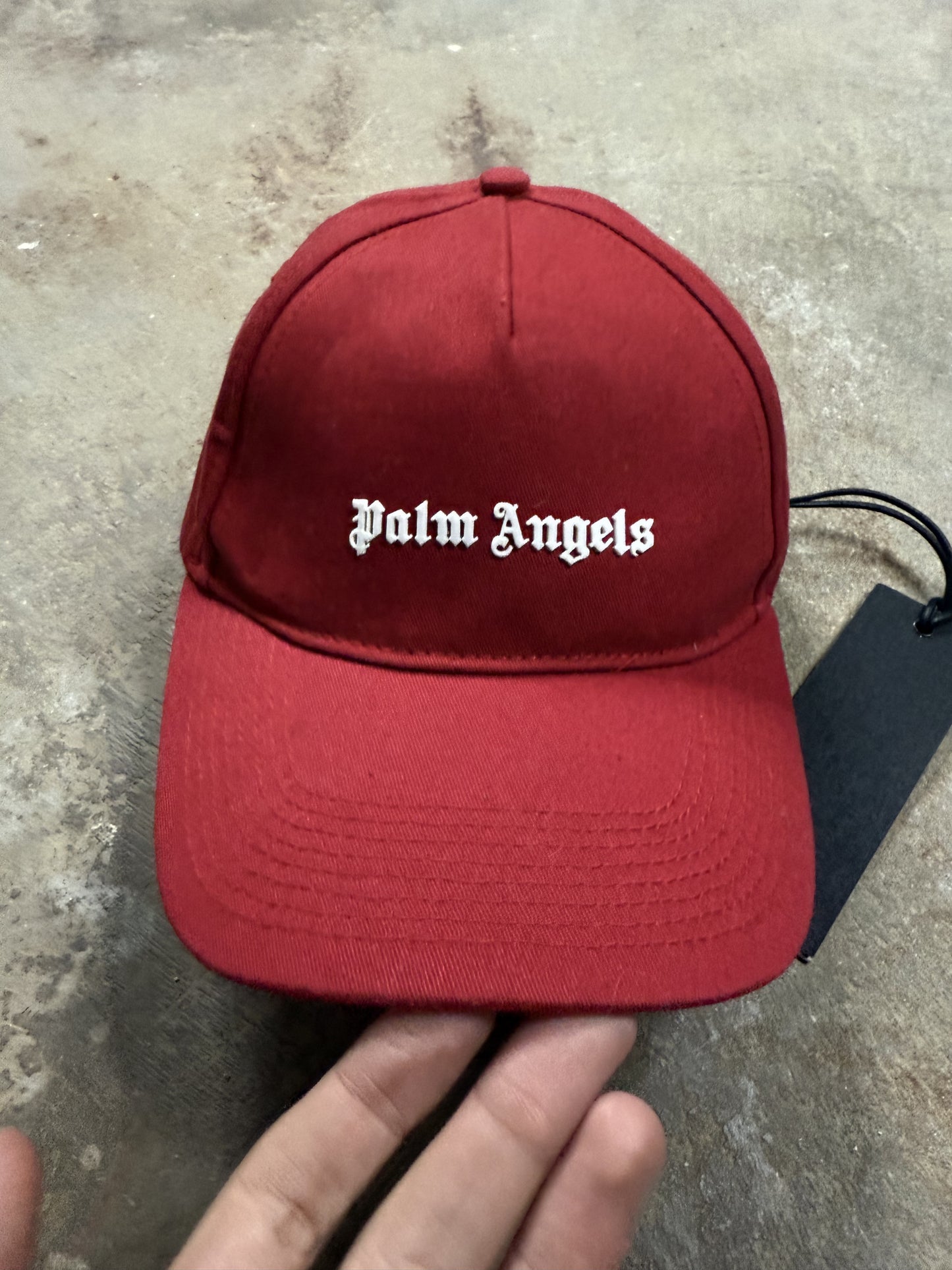 Palm Angels Red Cap Tried On OS With Tags