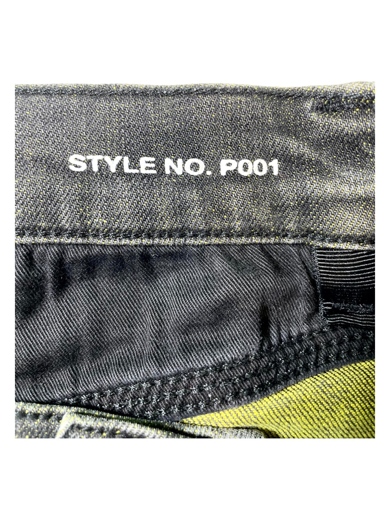 Purple Brand "Shotgun" Black Wash & Yellow Jeans