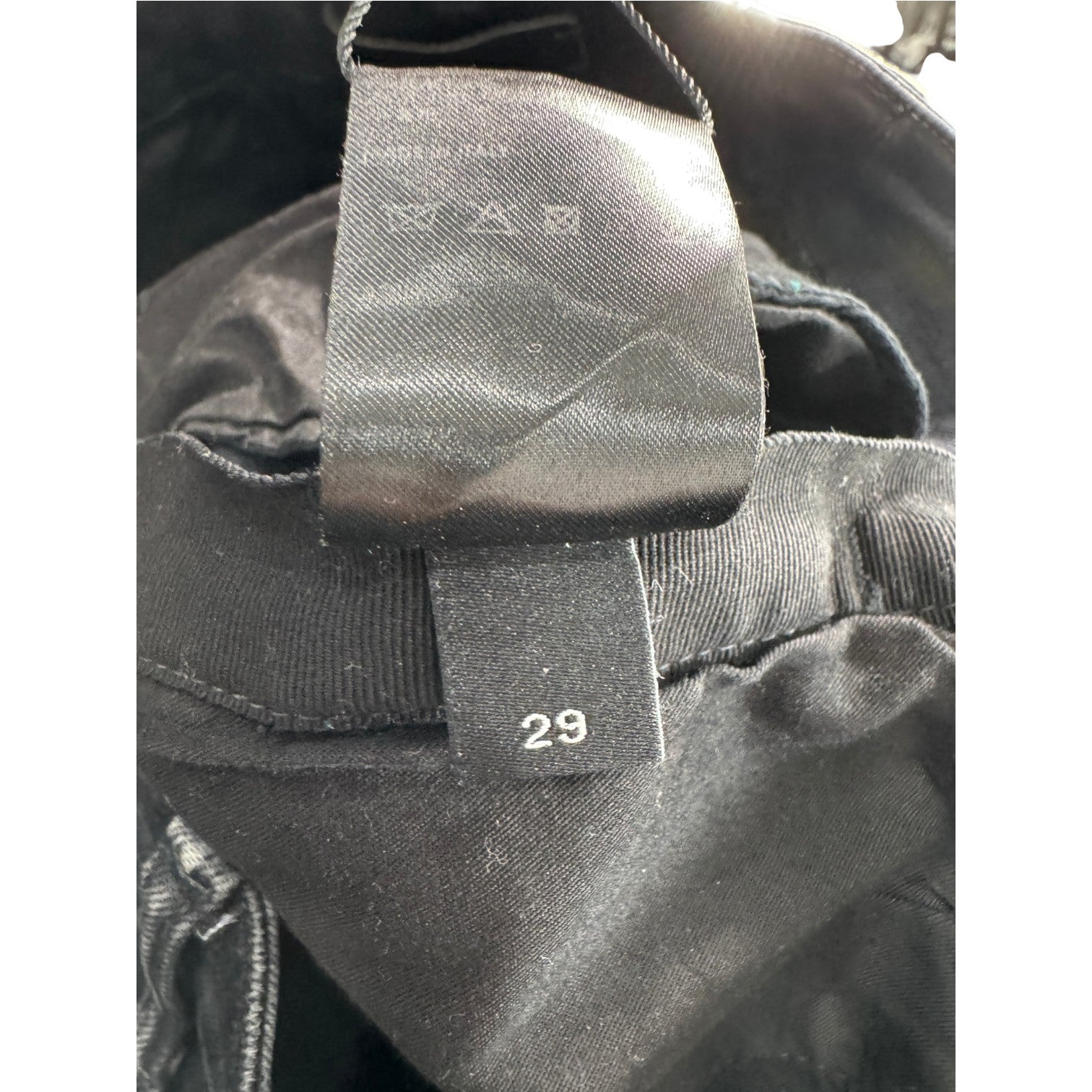 Amiri Denim Black Wash Cargo Pants