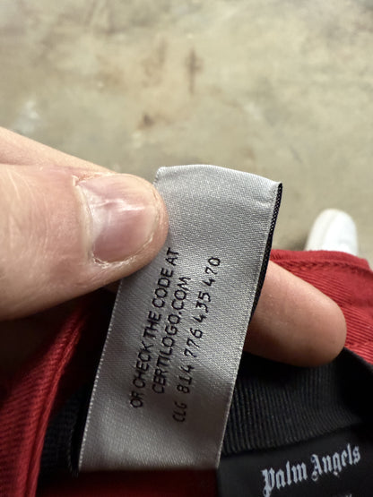 Palm Angels Red Cap Tried On OS With Tags