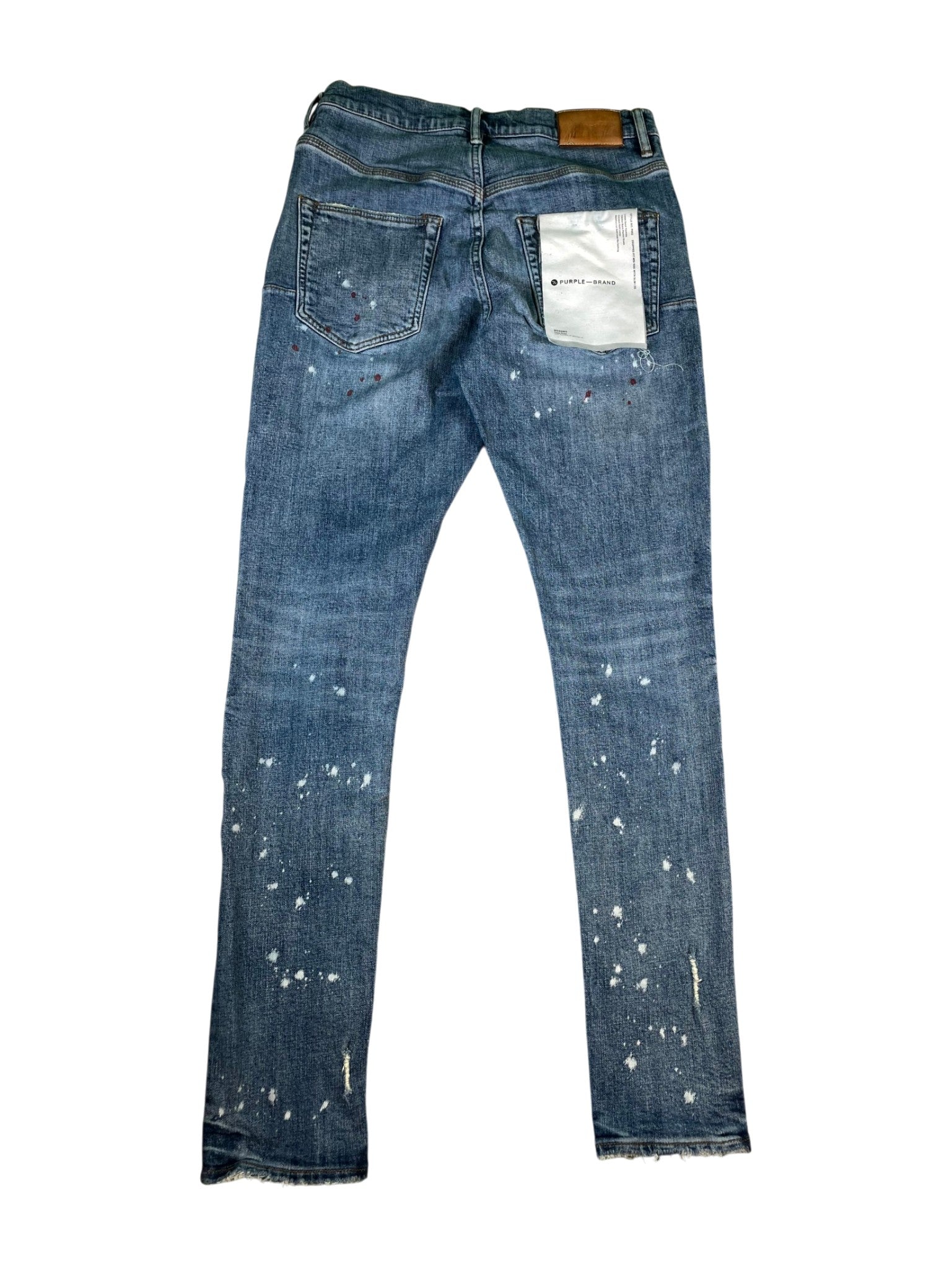 Purple Brand "Paint Splatte" Light Wash Jeans