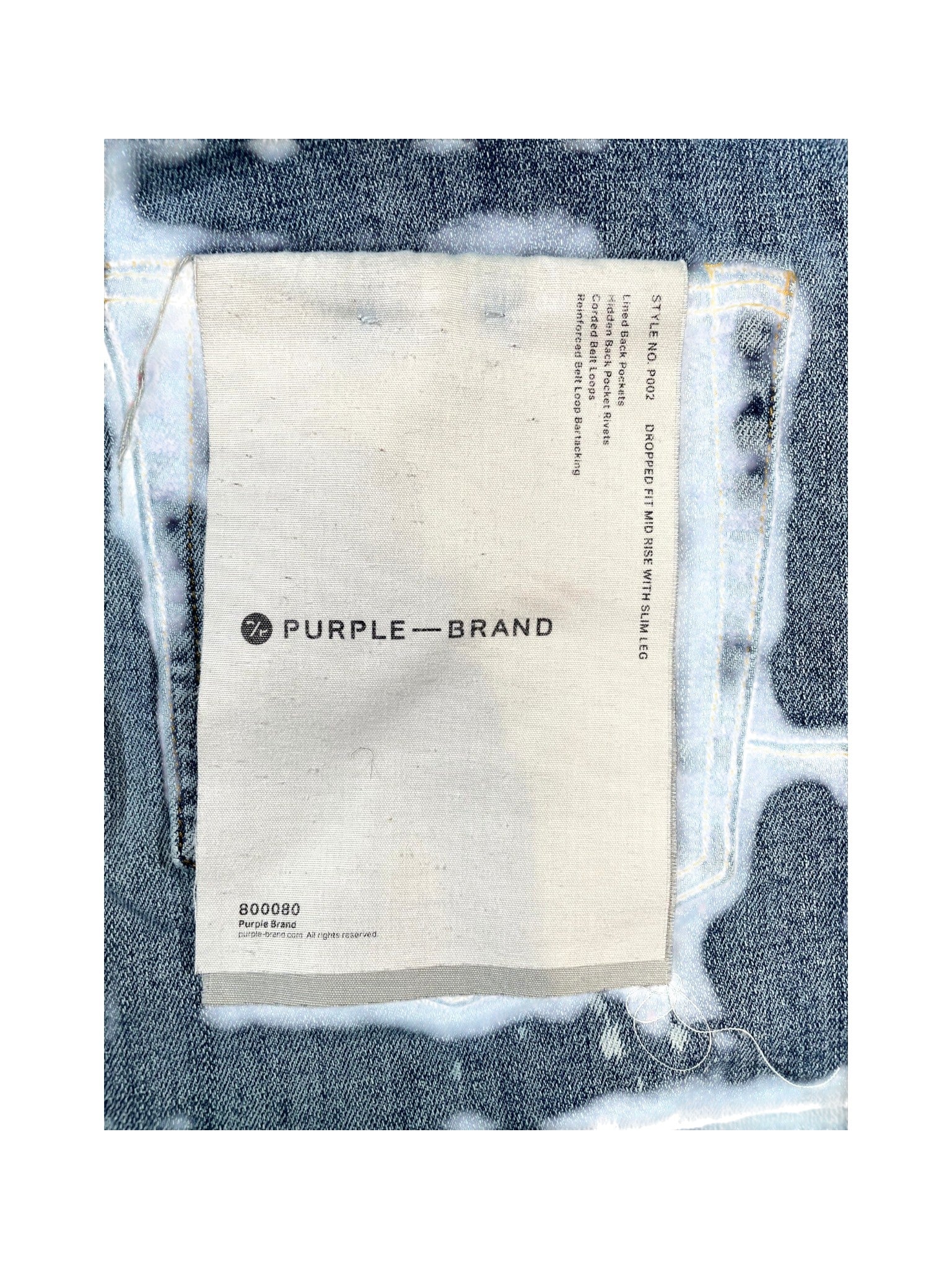 Purple Brand "Paint Splatte" Light Wash Jeans