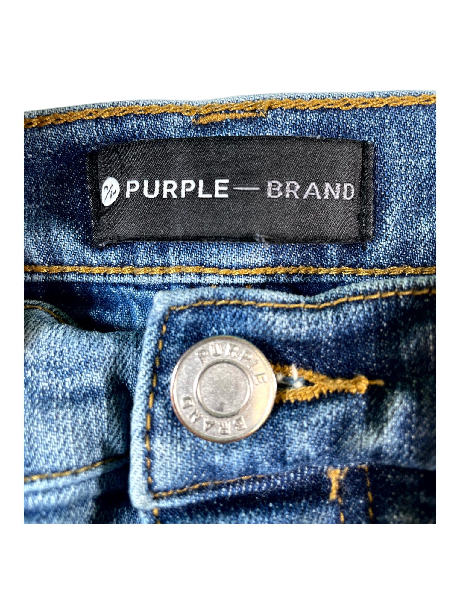 Purple Brand "Paint Splatte" Light Wash Jeans