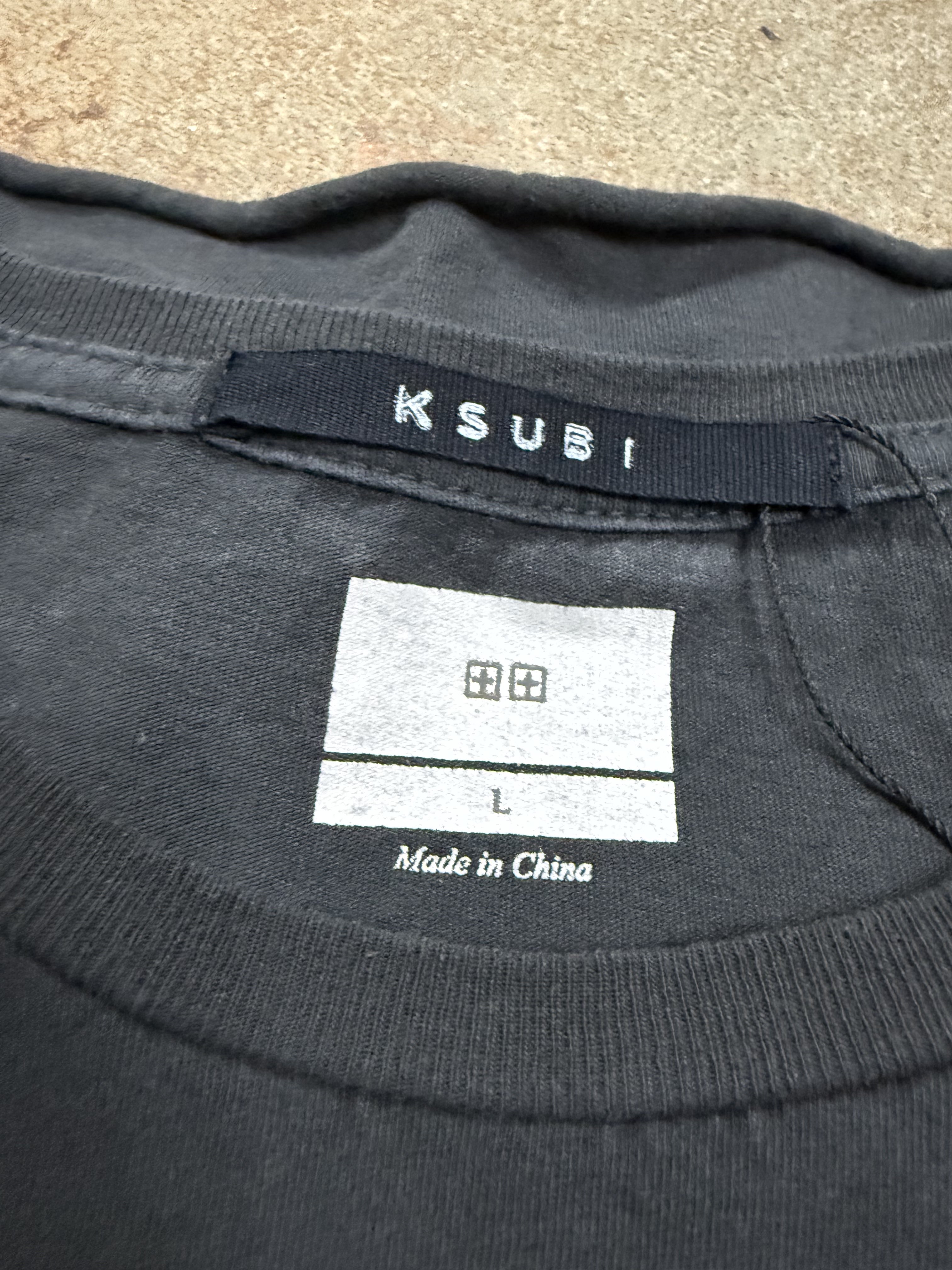 Ksubi Tee Black LSD Used Large