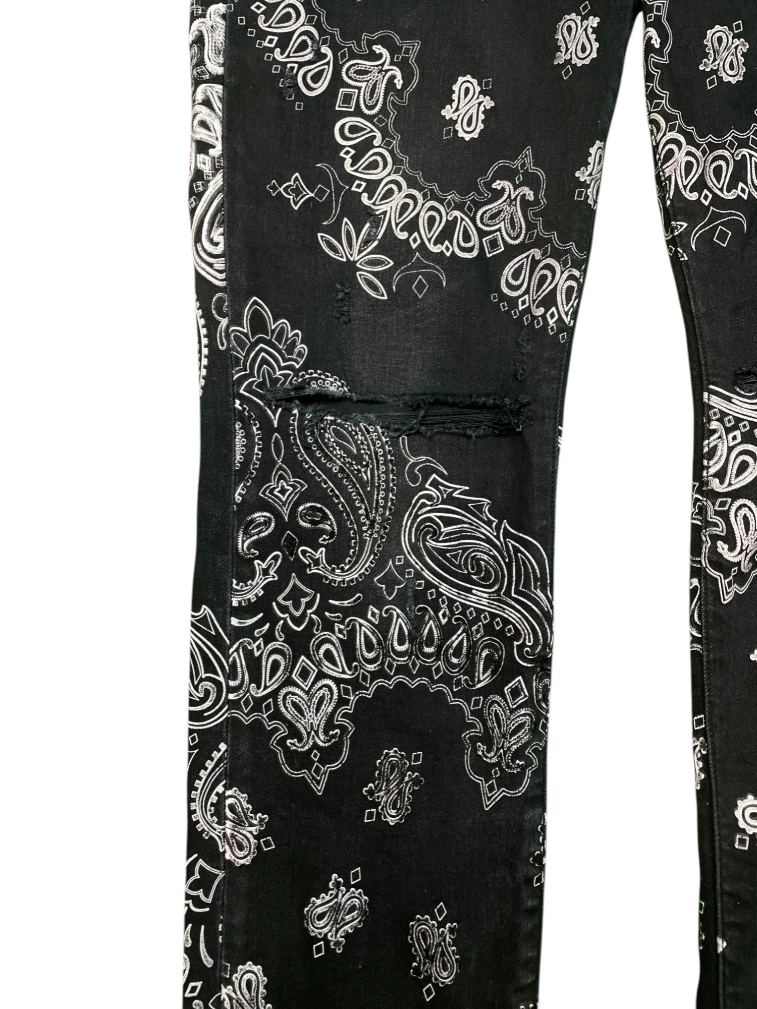 Amiri Black Paisley Jeans