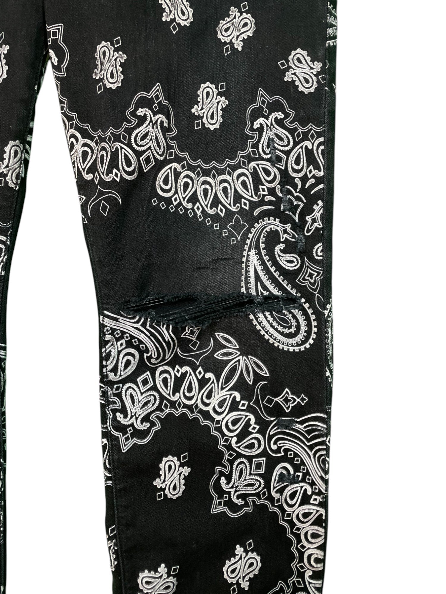 Amiri Black Paisley Jeans
