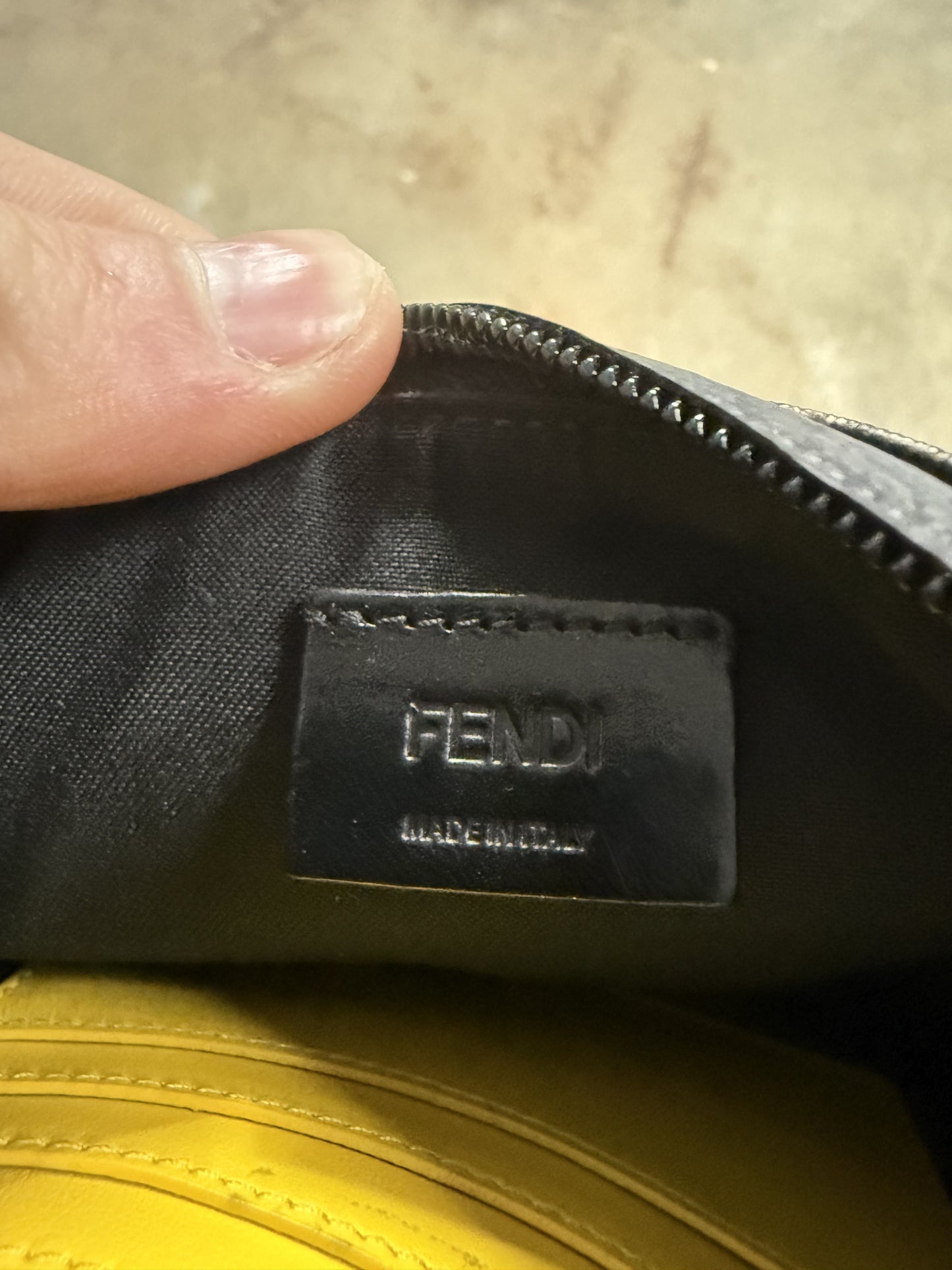 Fendi Wallet Brown All Over Yellow Used OS