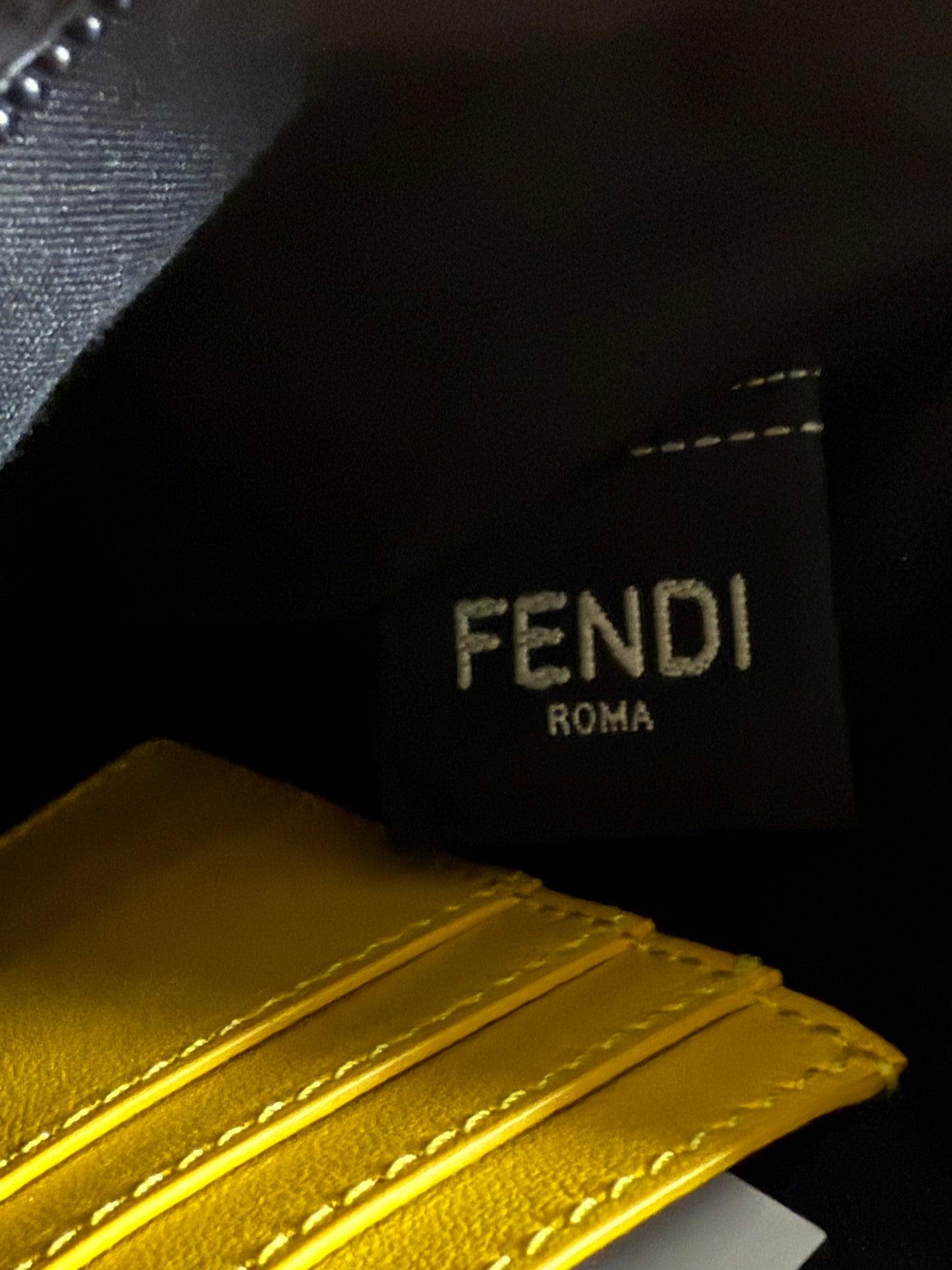 Fendi Wallet Brown All Over Yellow Used OS