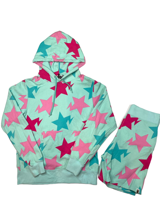 BAPE Mint Pink (Large Top Medium Bottom) Sweatsuit