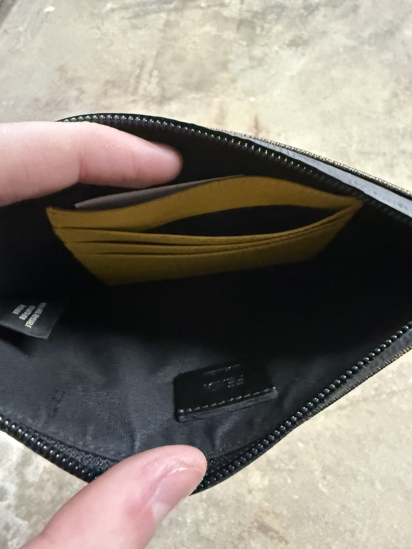 Fendi Wallet Brown All Over Yellow Used OS