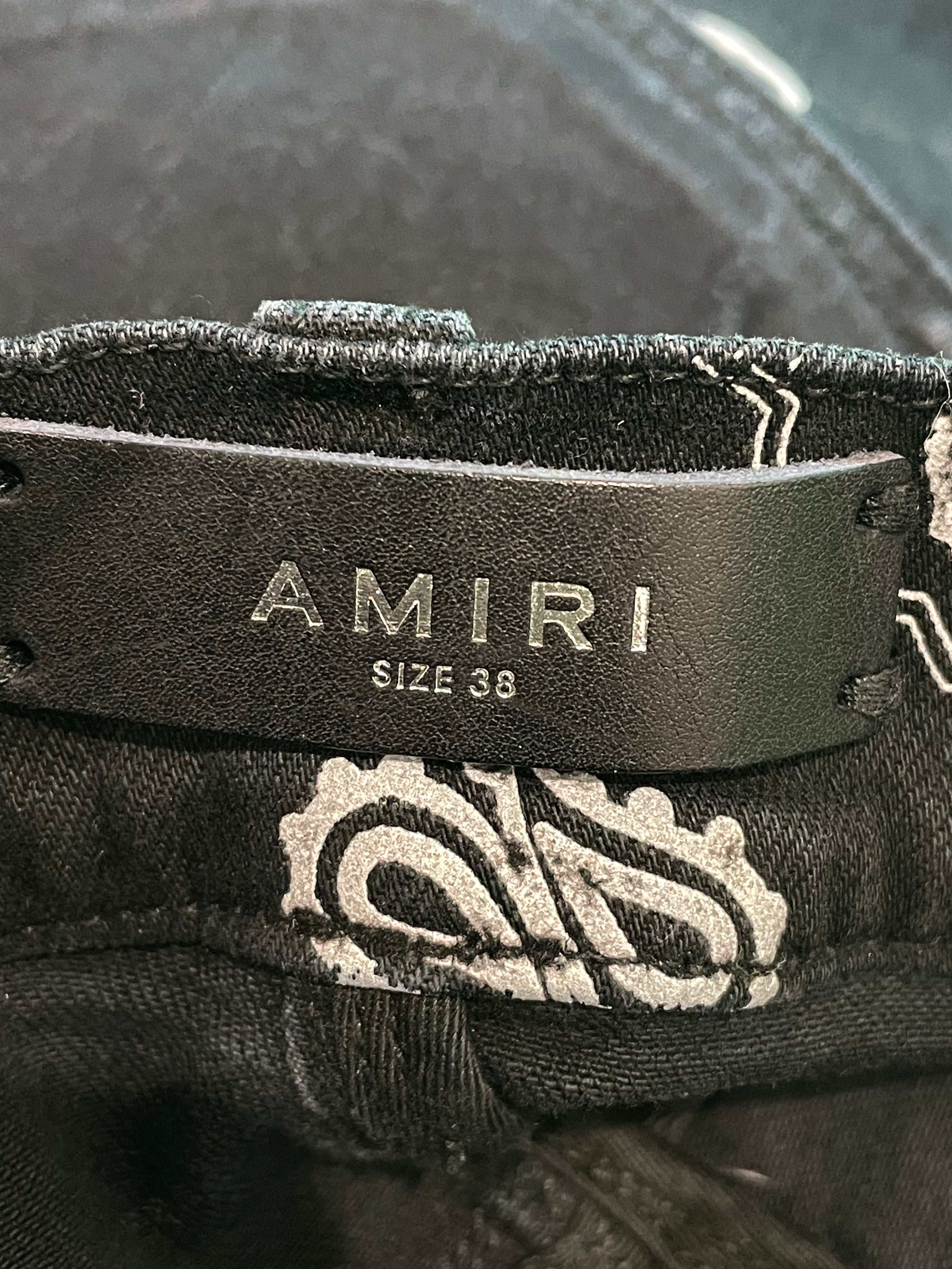 Amiri Black Paisley Jeans