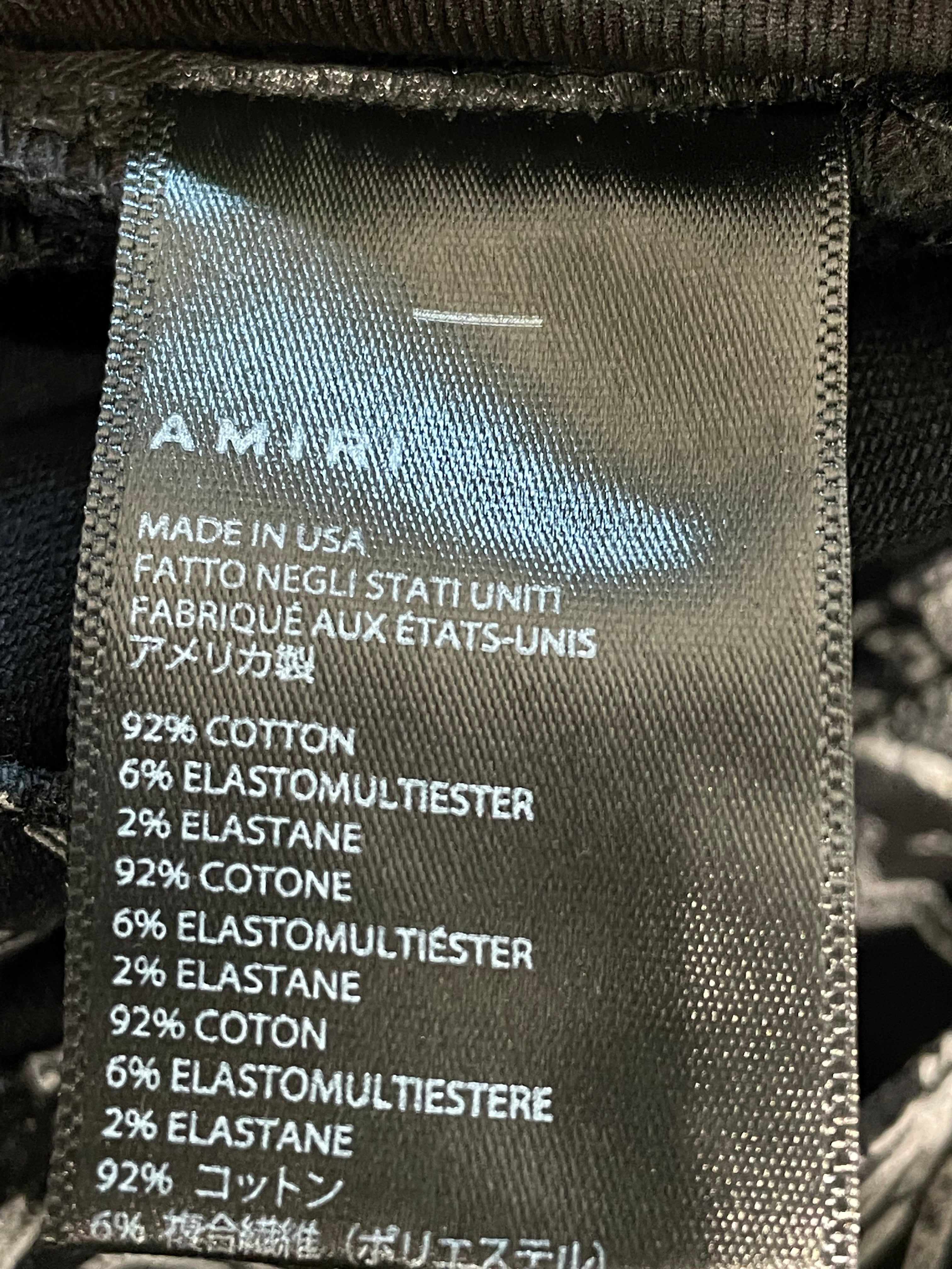 Amiri Black Paisley Jeans