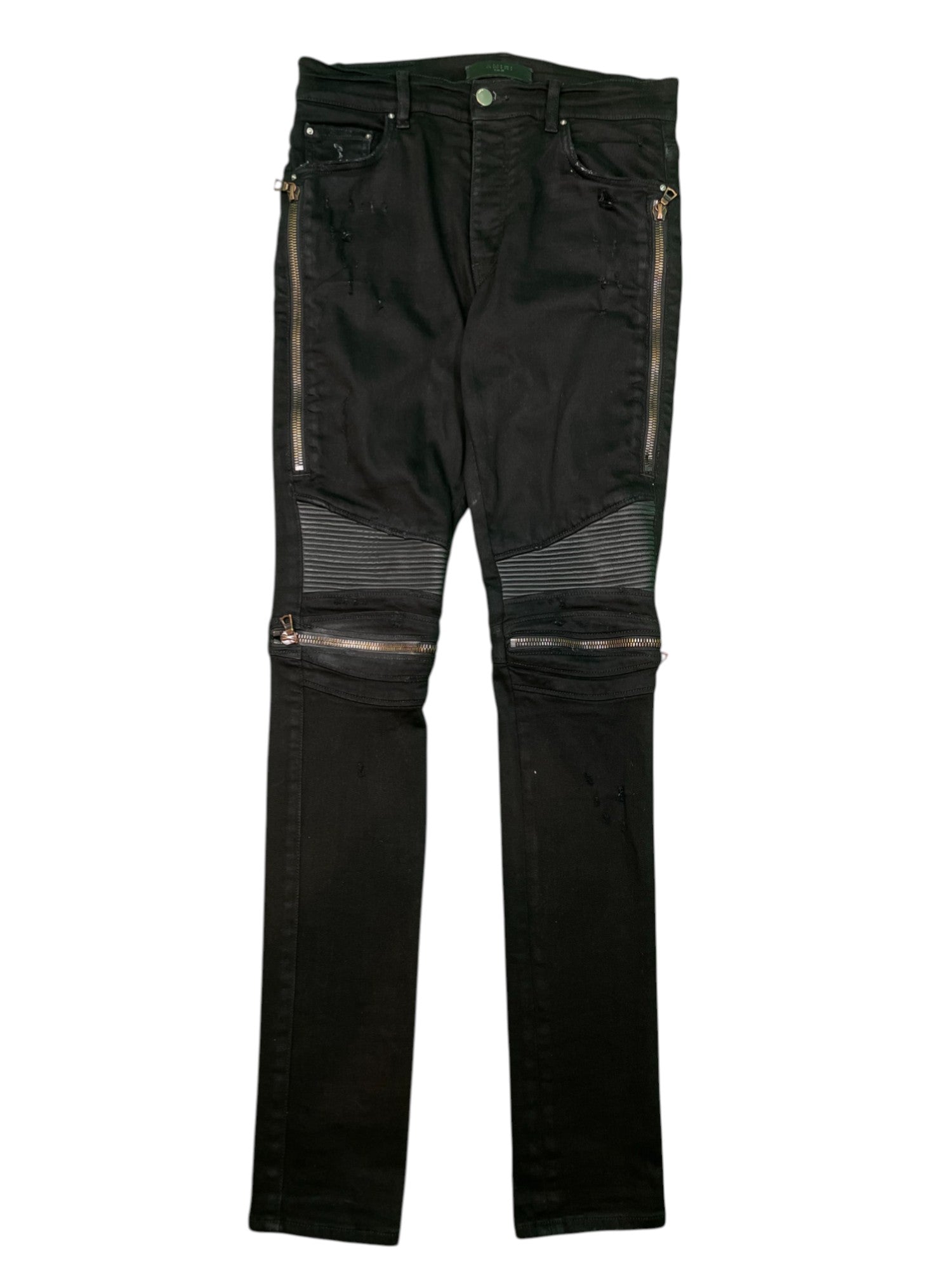 Amiri MX2 Black Patch Black Jeans