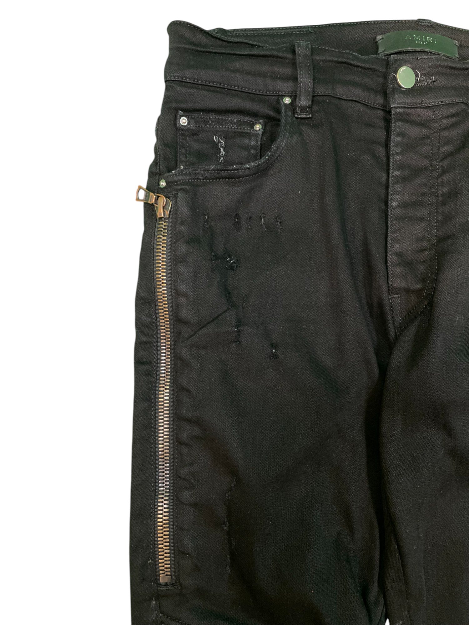 Amiri MX2 Black Patch Black Jeans