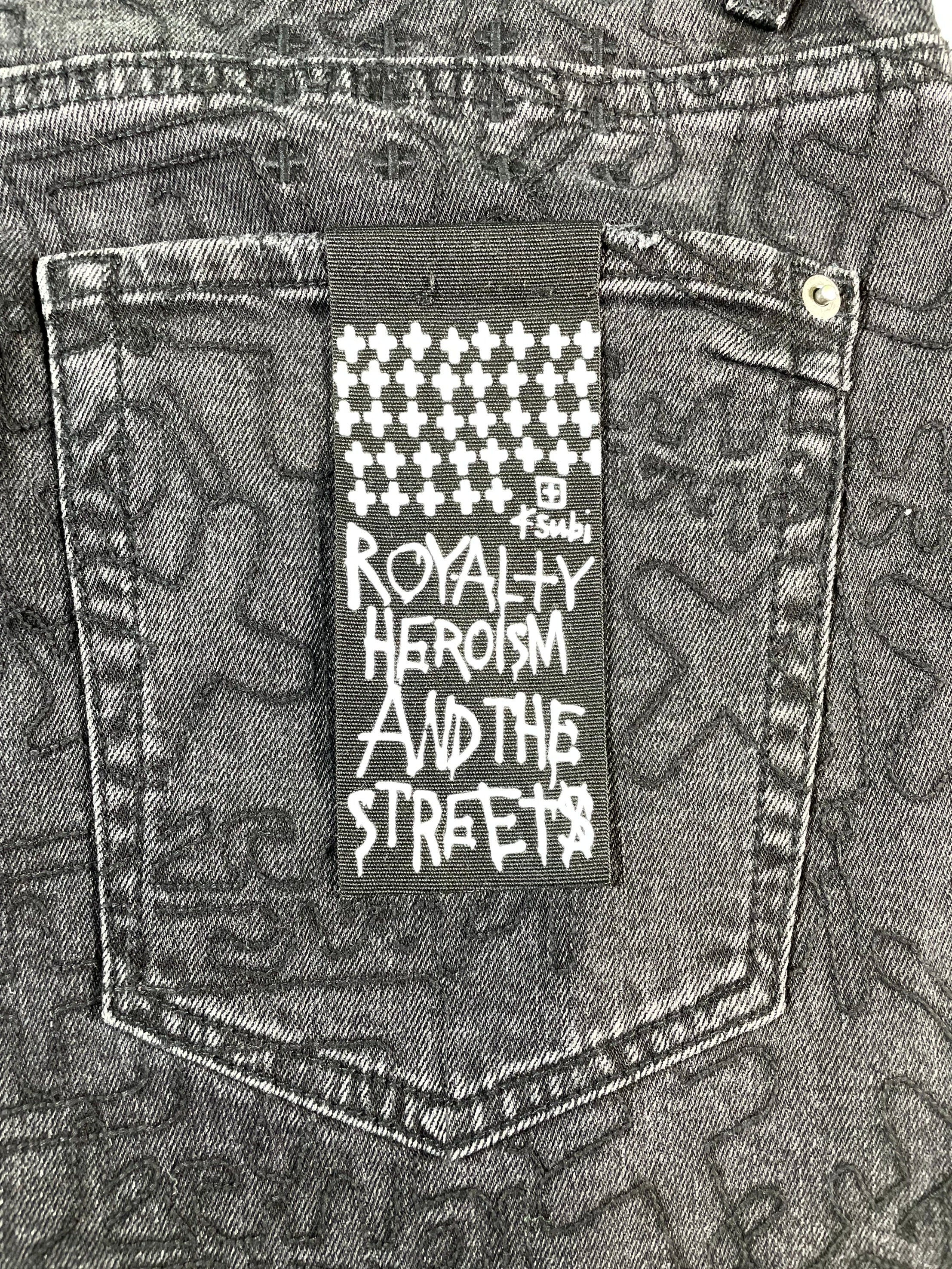 Ksubi "All Over Logo" Black Jeans