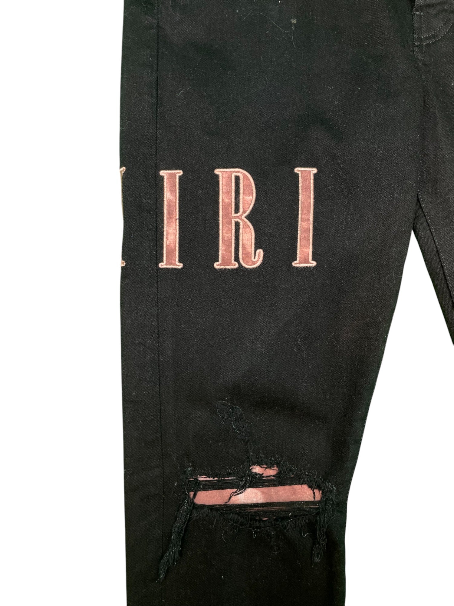 Amiri Clay Side Logo Black Jeans