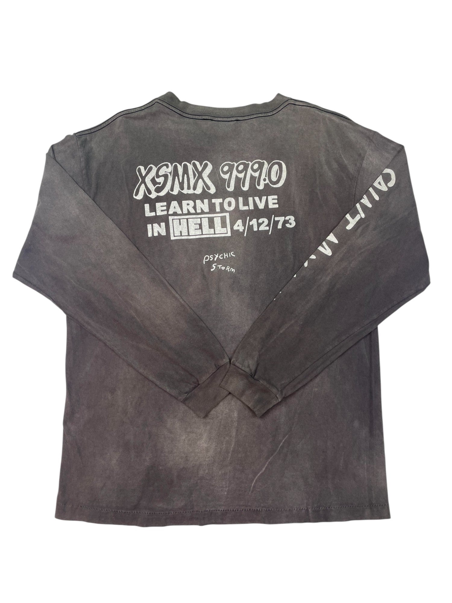 Saint Mxxxxxx Learn To Live Grey Long Sleeve