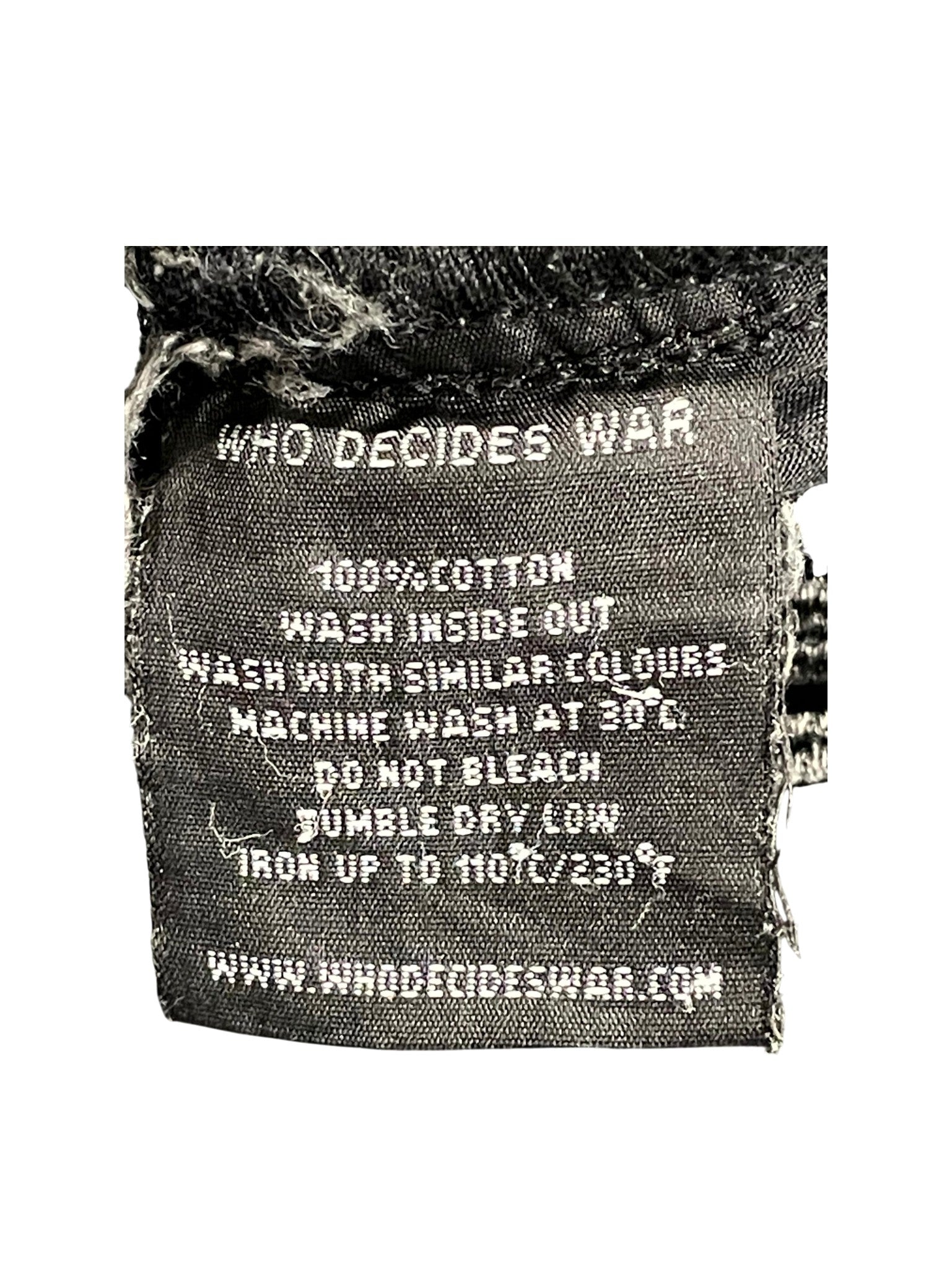Who Decides War Distressed Black Wash Jeans