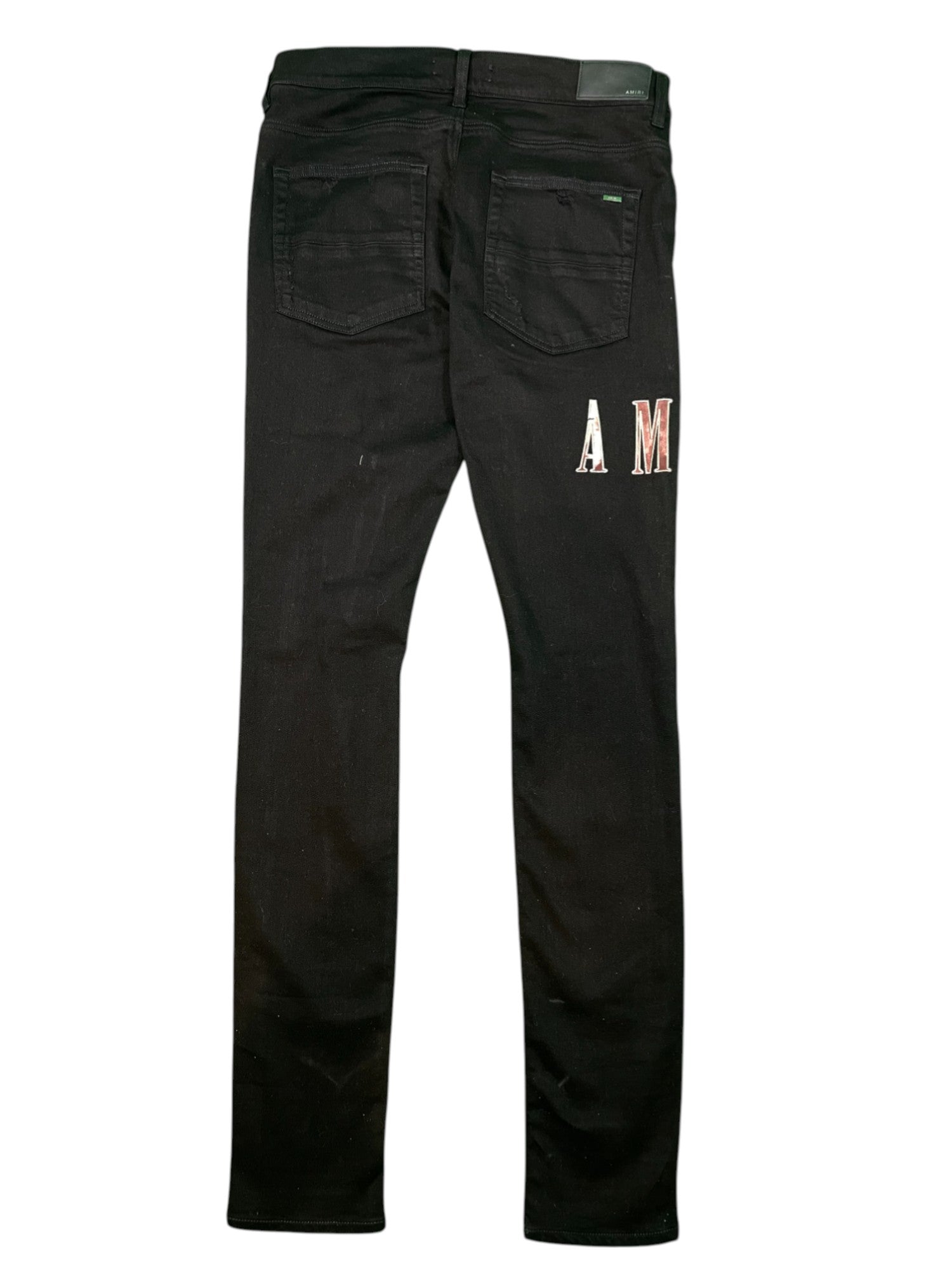 Amiri Clay Side Logo Black Jeans