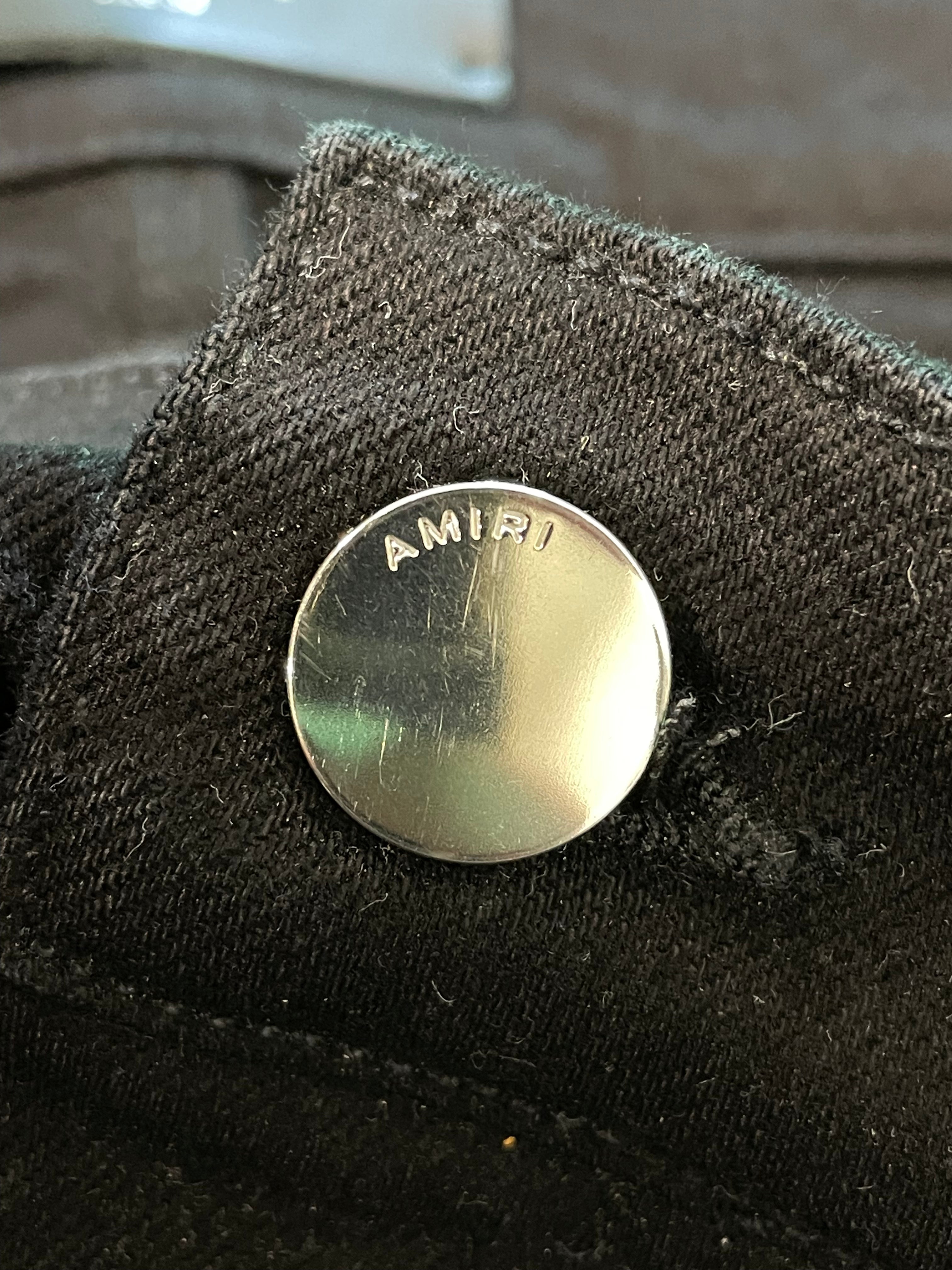 Amiri Clay Side Logo Black Jeans