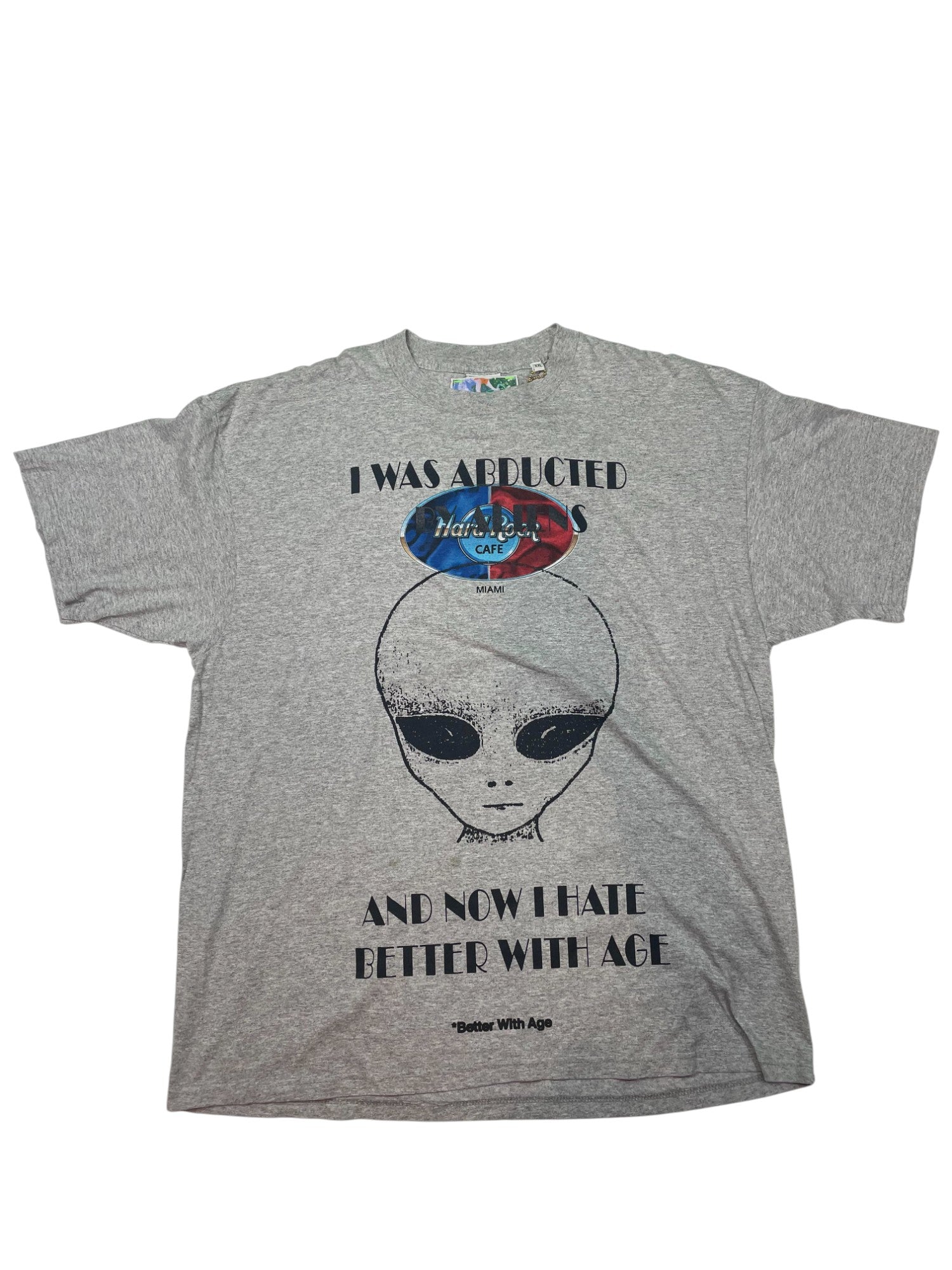 Better With Age Abducted By Aliens Grey Tee