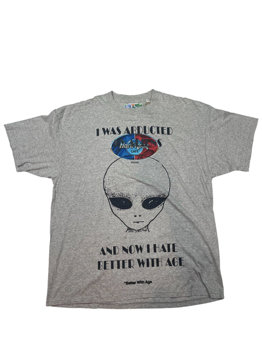 Better With Age Abducted By Aliens Grey Tee