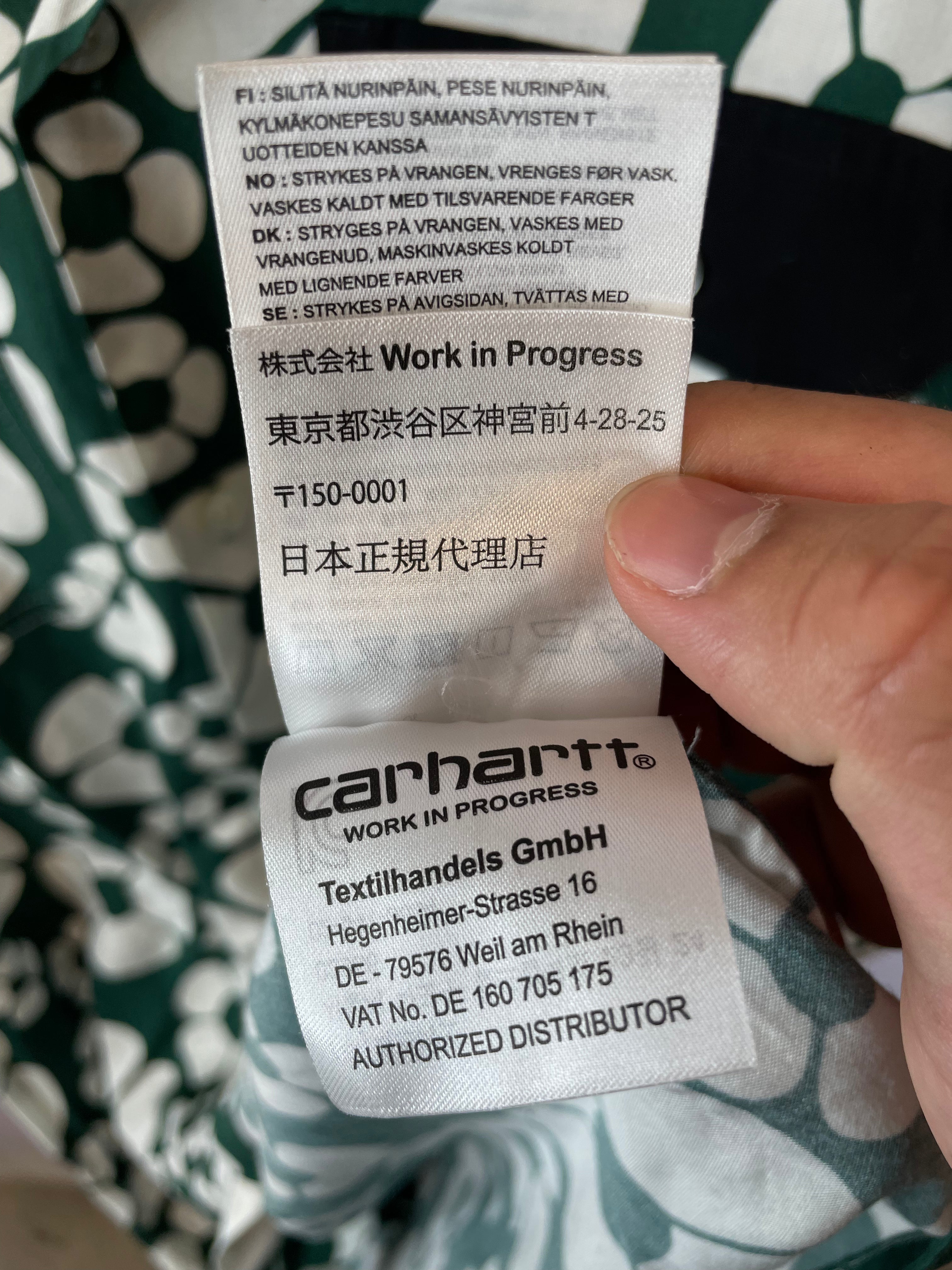 Marni x Carhartt Button Up Green Used Small