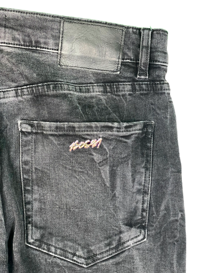 Bossi Black Metal Plate Jeans