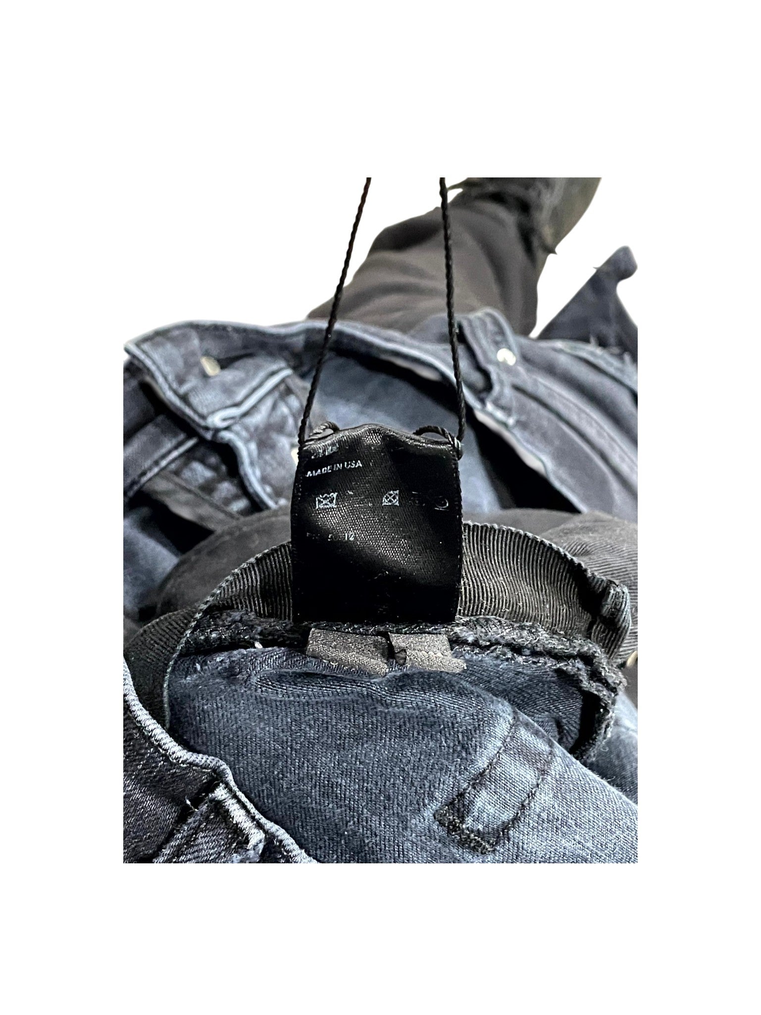 Amiri Plaid Thrasher Patch (Repaired) Black Wash Jeans