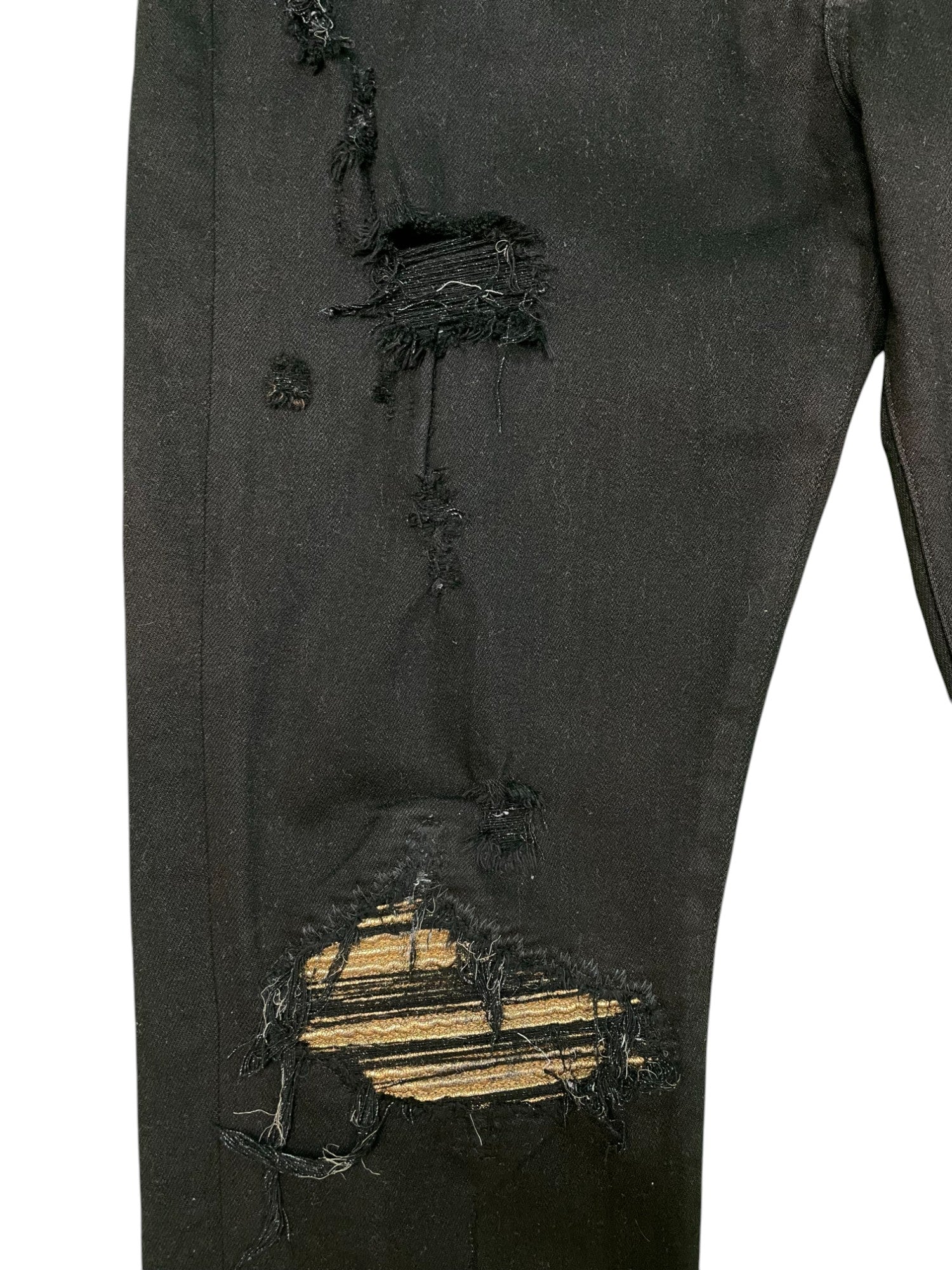 Amiri MX1 Gold Patch Black Jeans