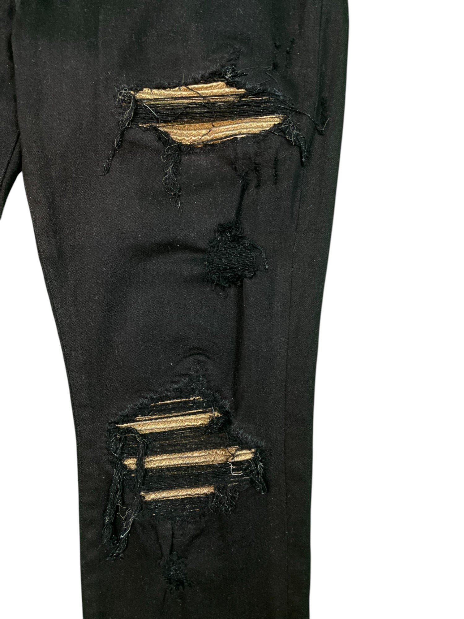 Amiri MX1 Gold Patch Black Jeans