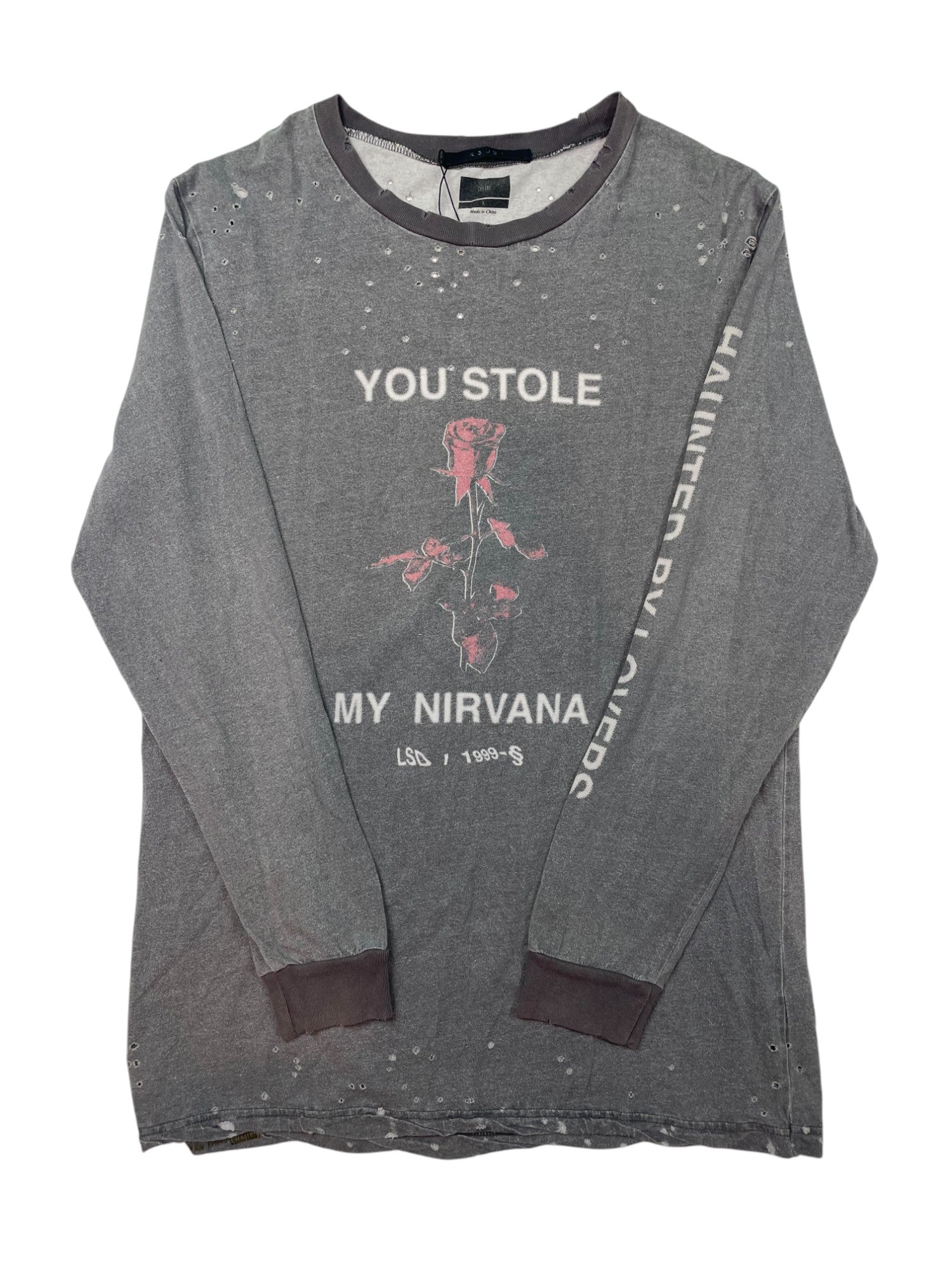 Ksubi Grey & Rose Long Sleeve