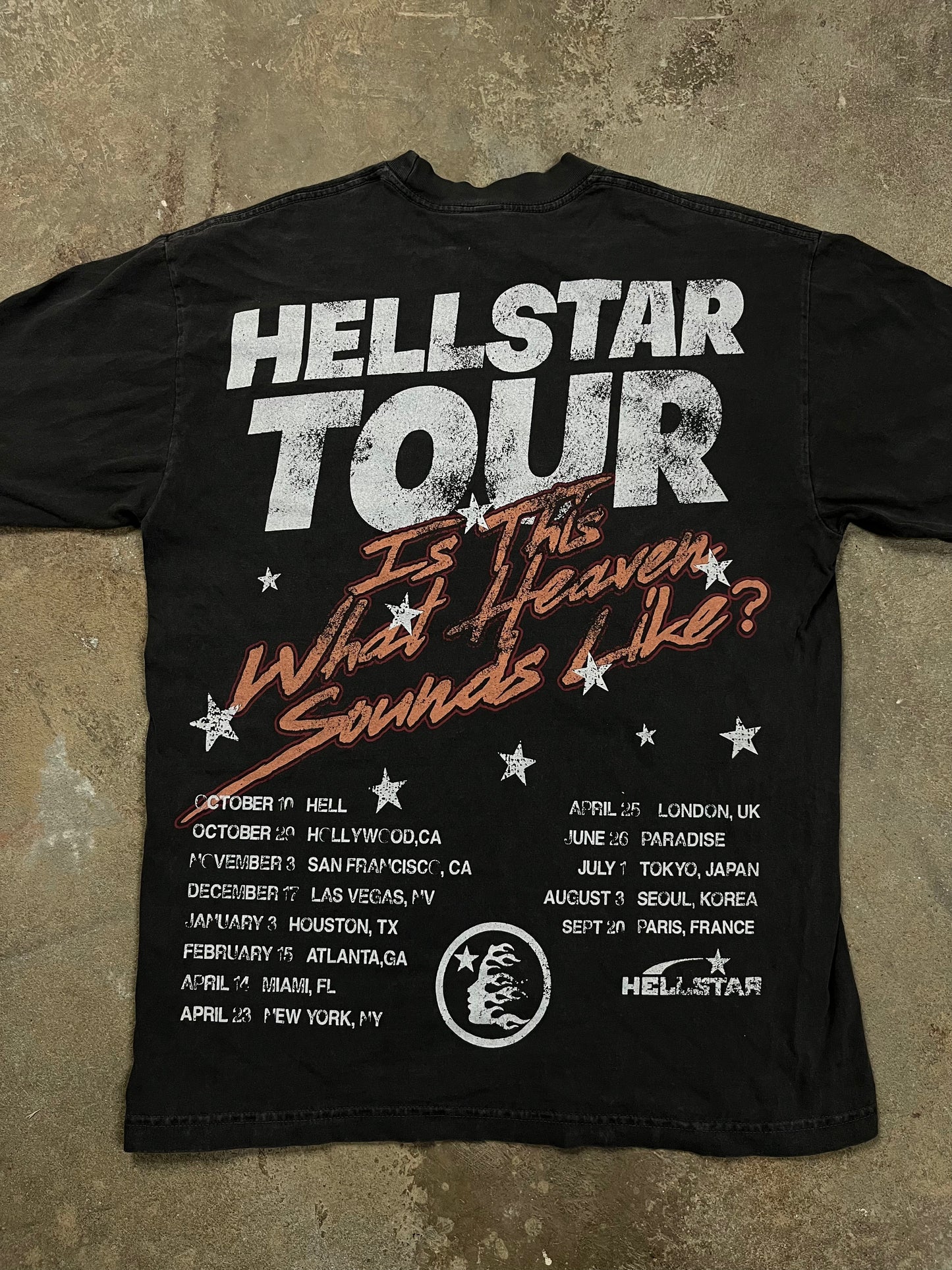 Hellstar Biker Tour Tee Used Medium