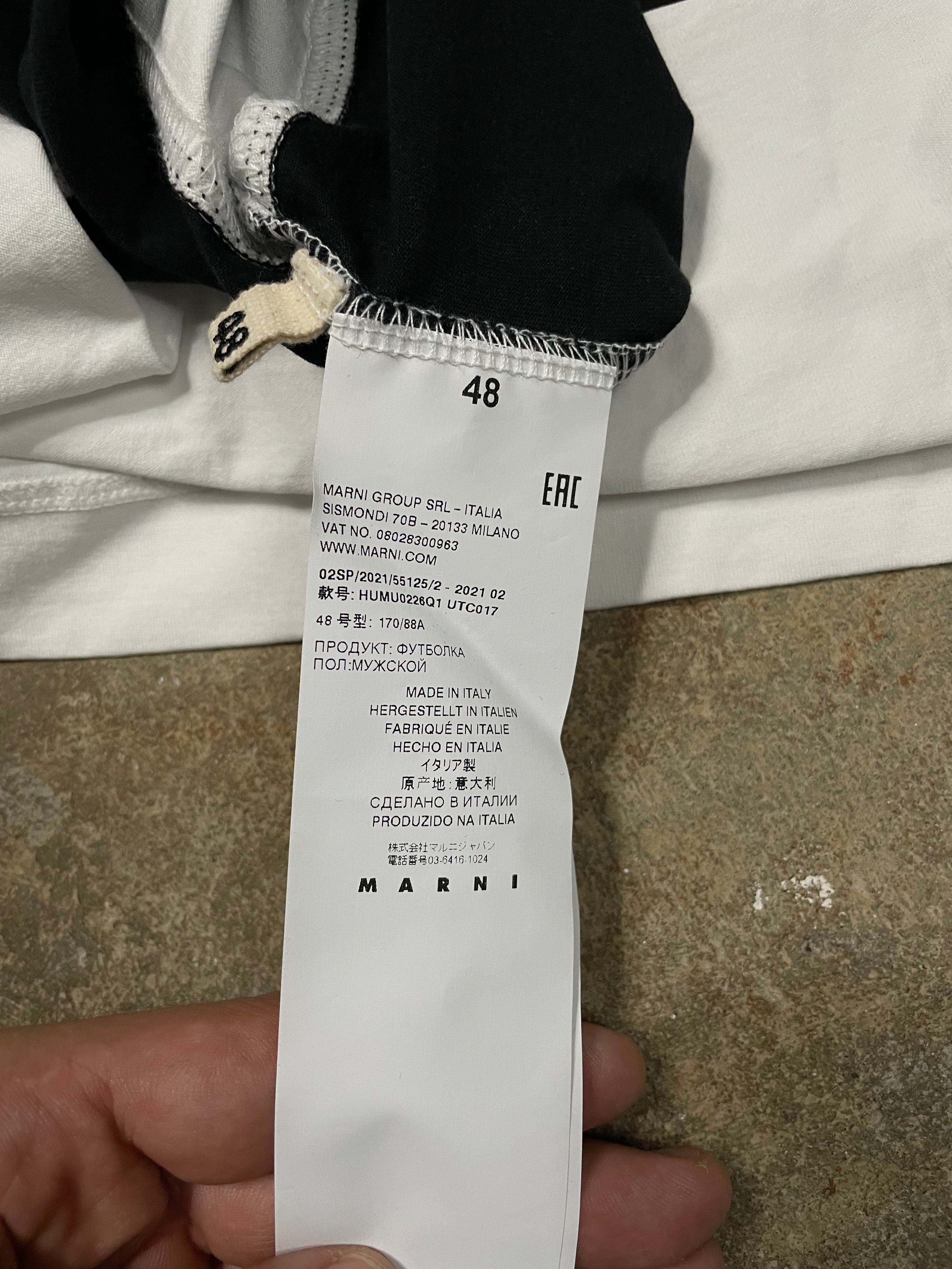 Marni Turtle Neck White & Black Sweater