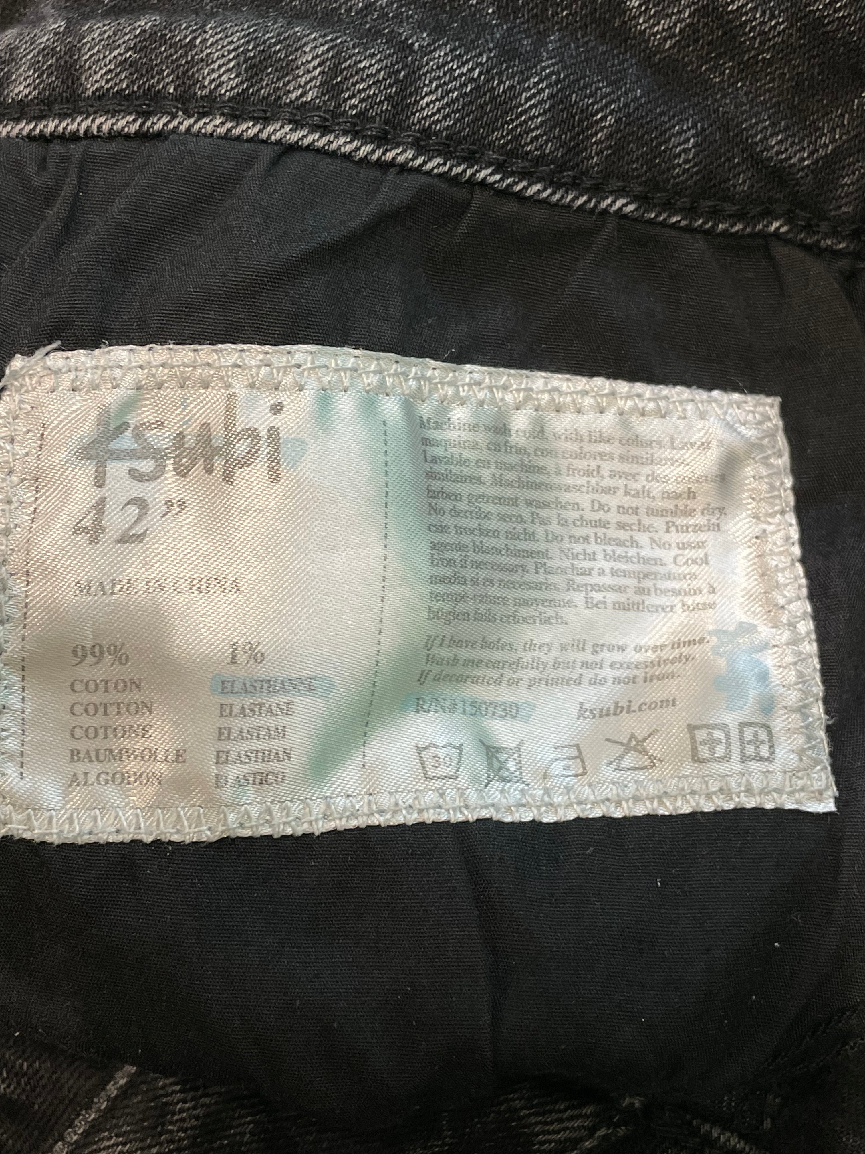 Ksubi Plain Black Jeans