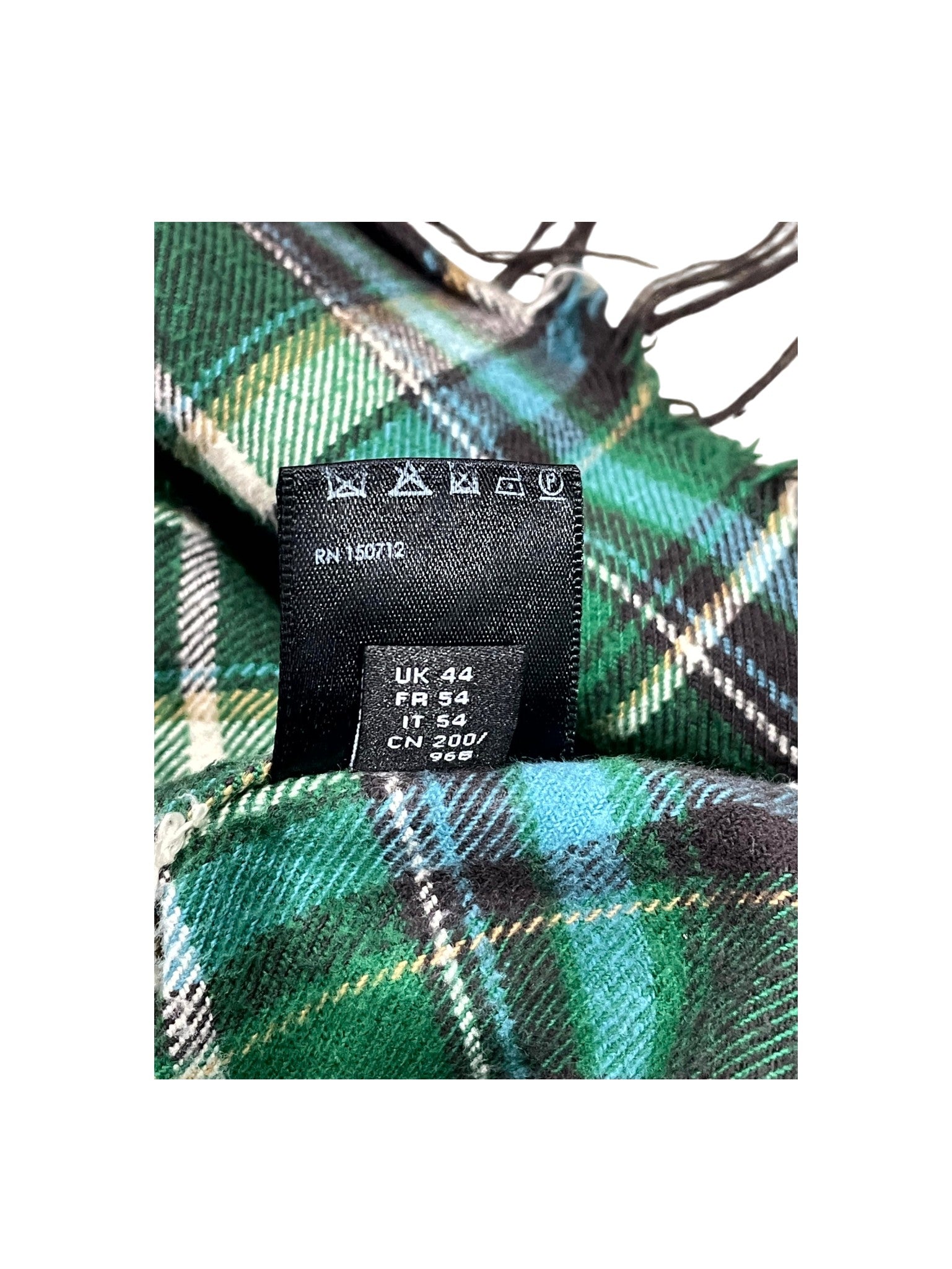 Amiri Plaid "TGCW" Flannel Green Shirt