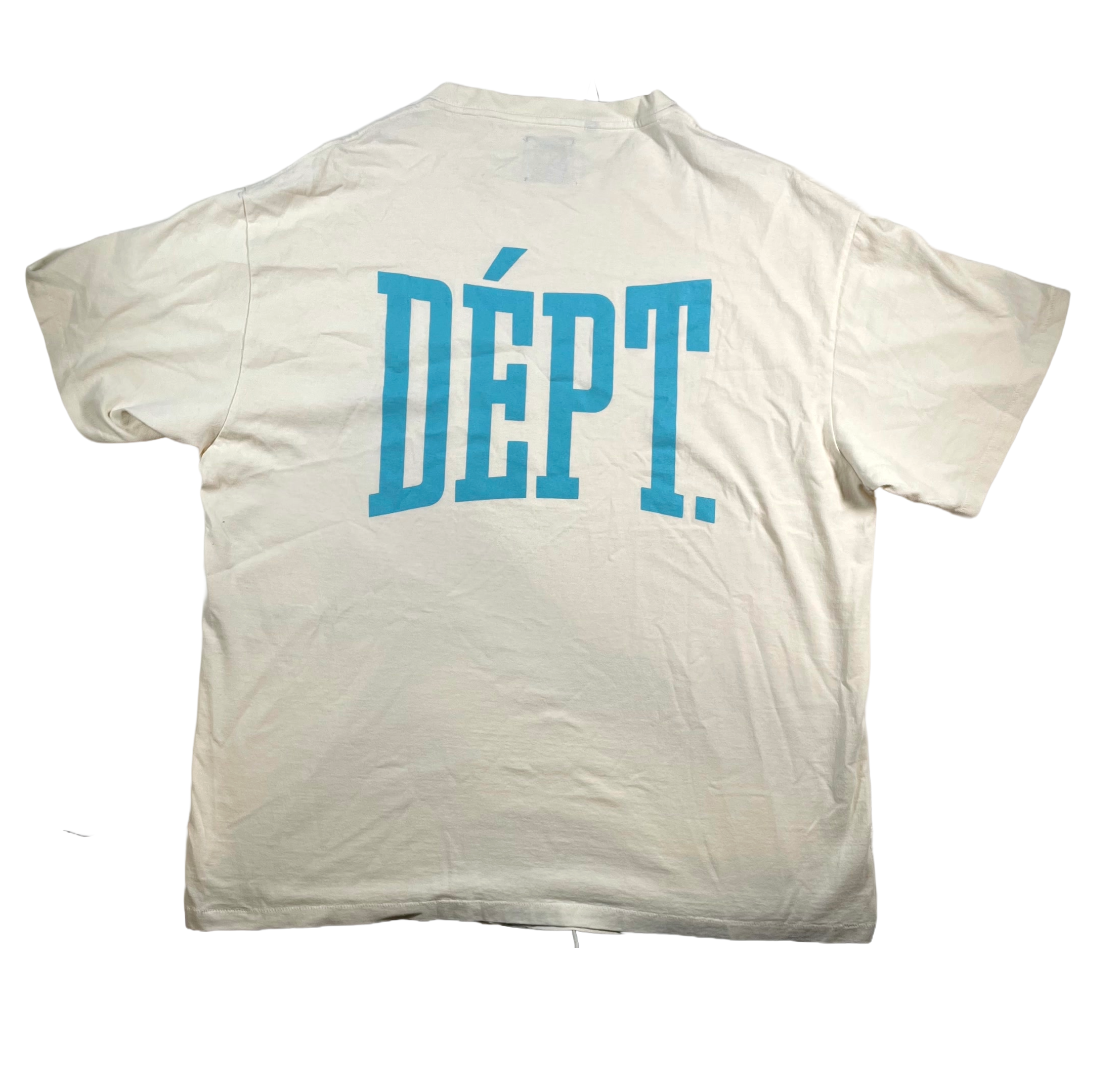 Gallery Dept Cream & Baby Blue Tee
