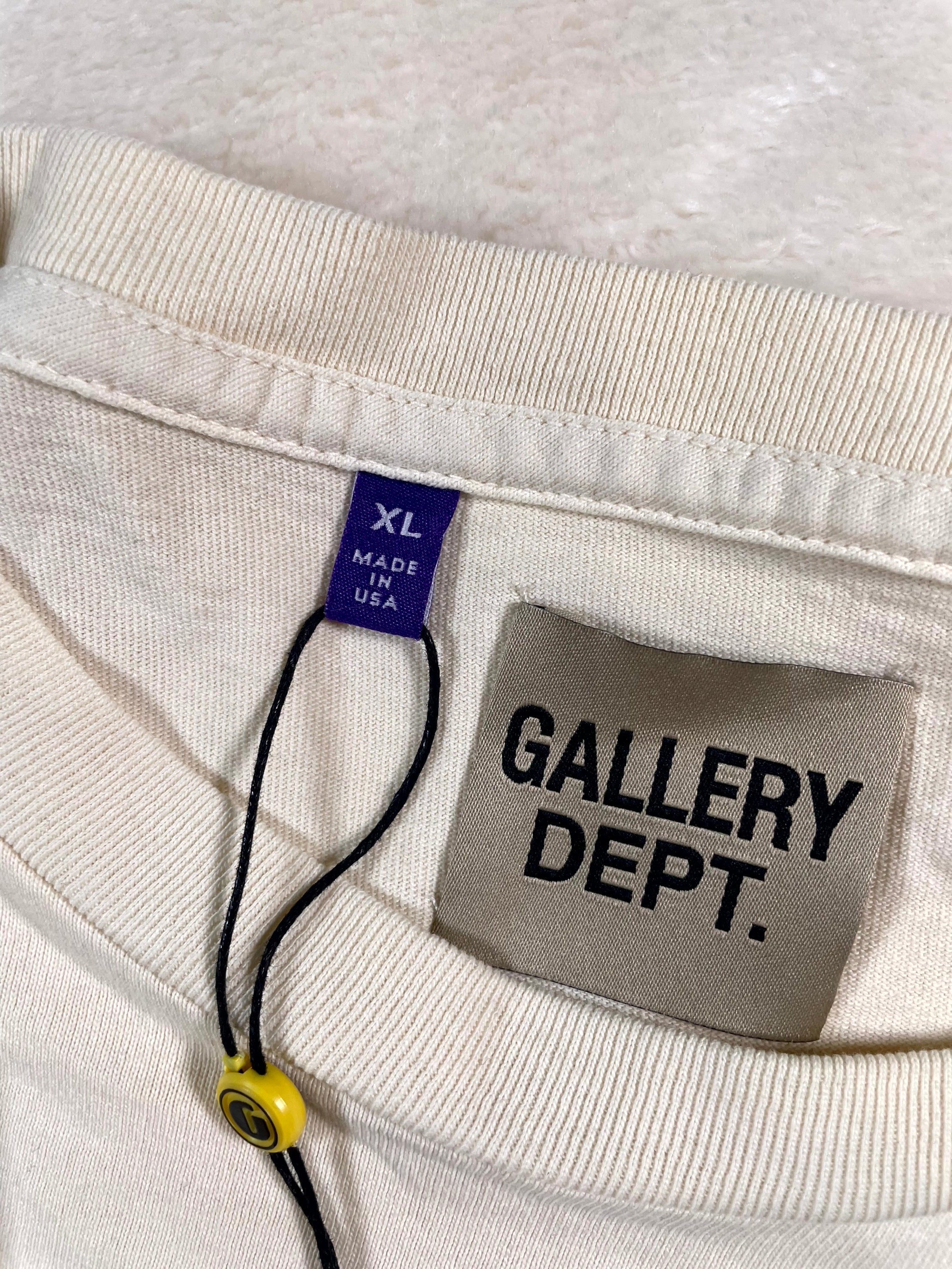 Gallery Dept Cream & Baby Blue Tee