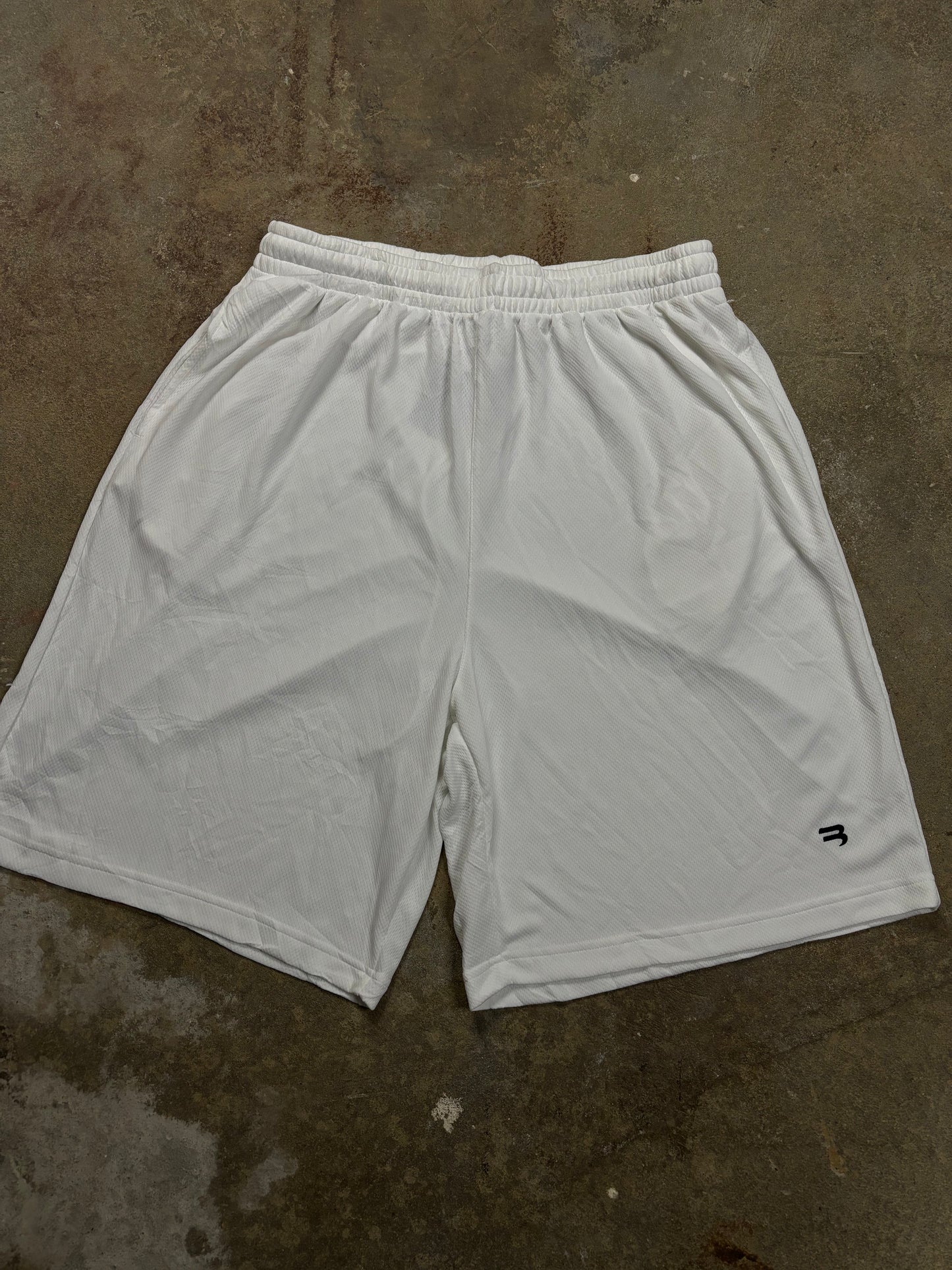 Balenciaga Mesh Shorts White Used Medium