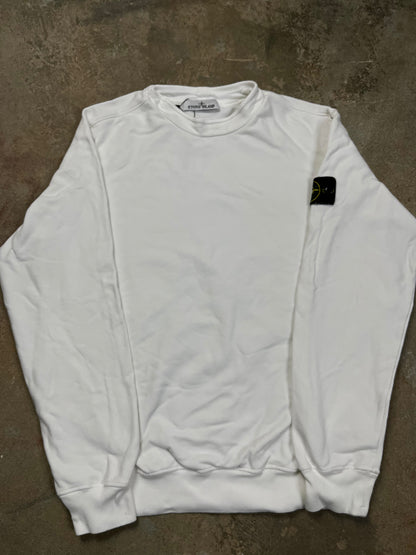 Stone Island Patch Crewneck White Used Medium