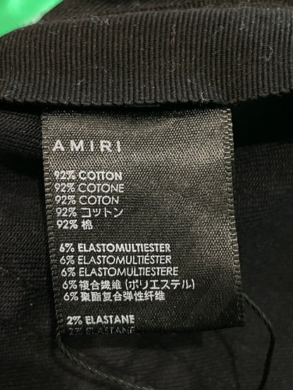 Amiri Brown Plaid Patch Black Jeans