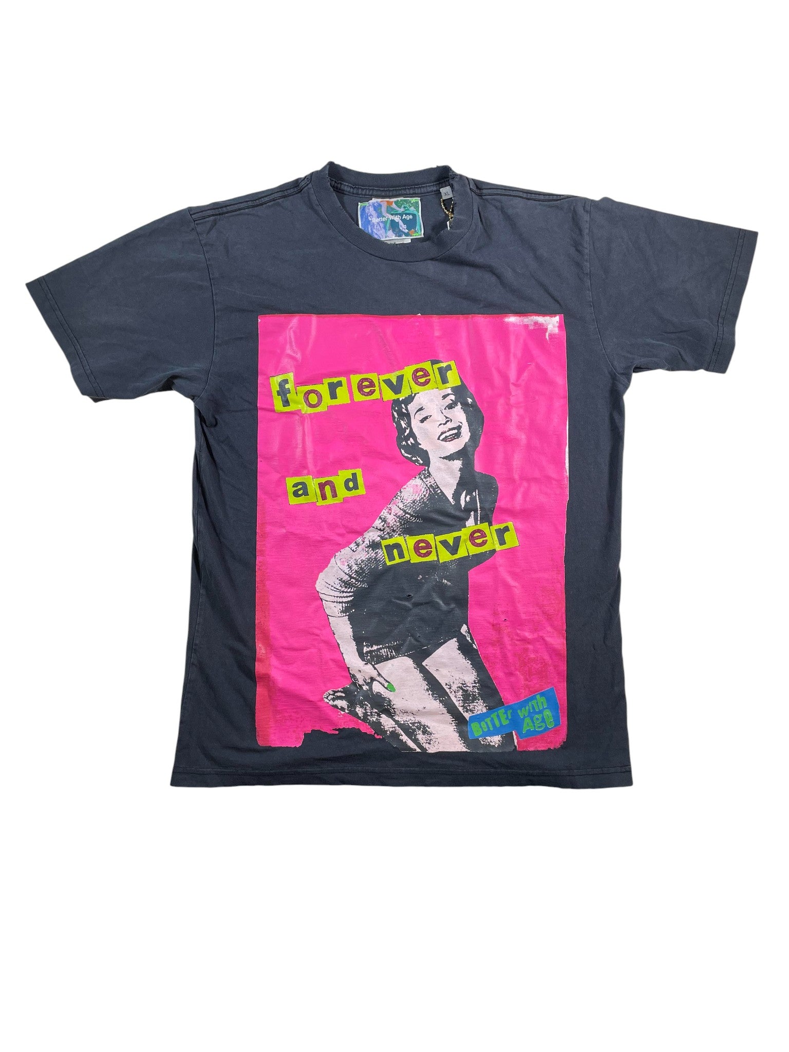 Better With Age 'Rendezvous' Black Wash Tee