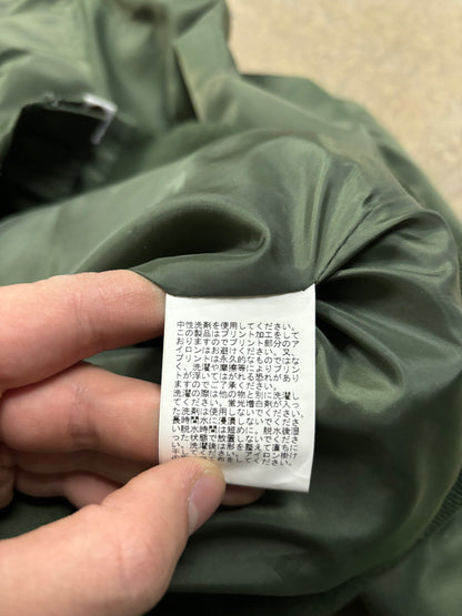BAPE Nylon Coaches Jacket Olive Used XL