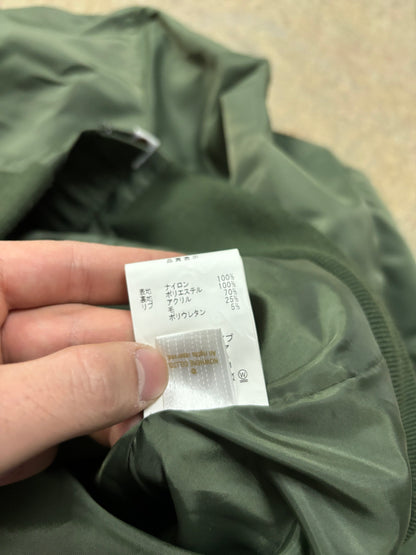 BAPE Nylon Coaches Jacket Olive Used XL