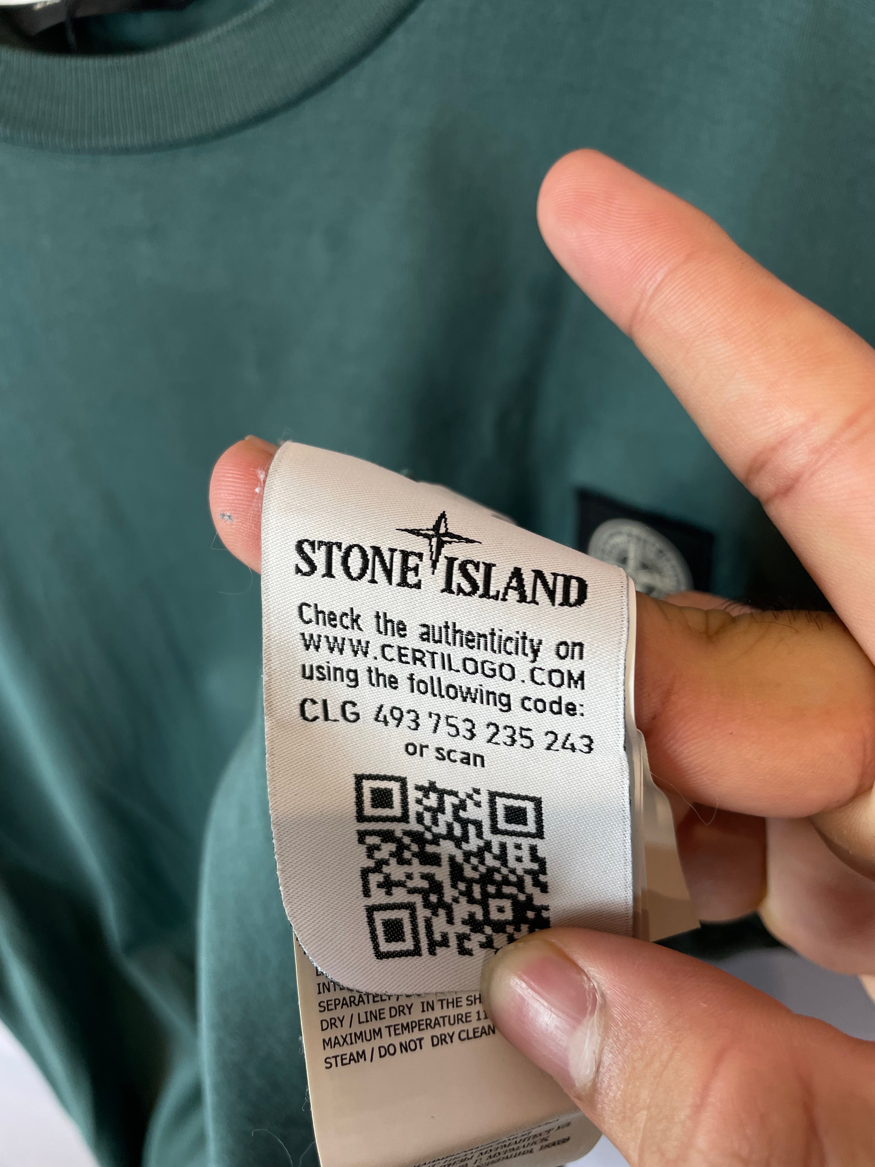 Stone Island Tee Green Used Small