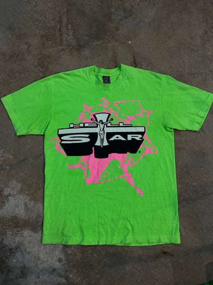 Hellstar Tee Neon Pink Jesus Used Medium